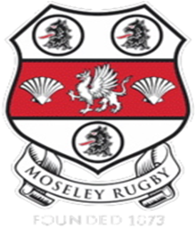 Old Moseley rugby shirts
