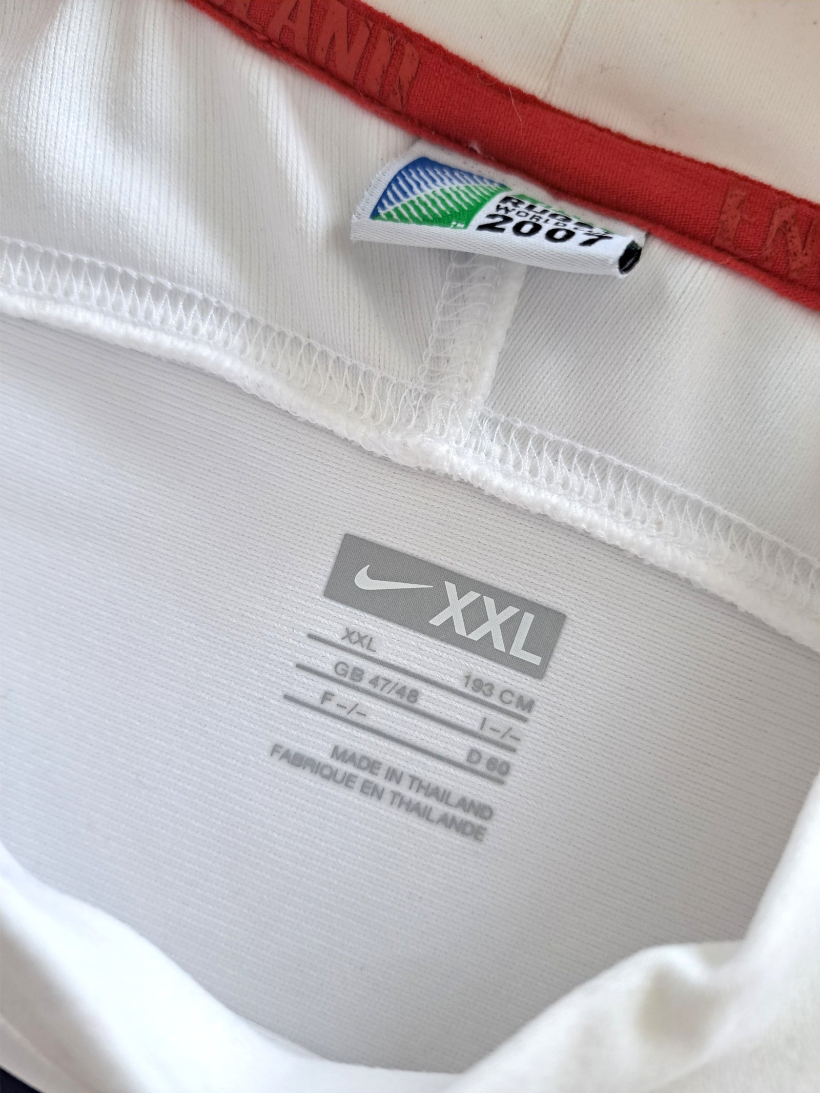 2007 England Home World Cup Pro-Fit Rugby Shirt (XXL)