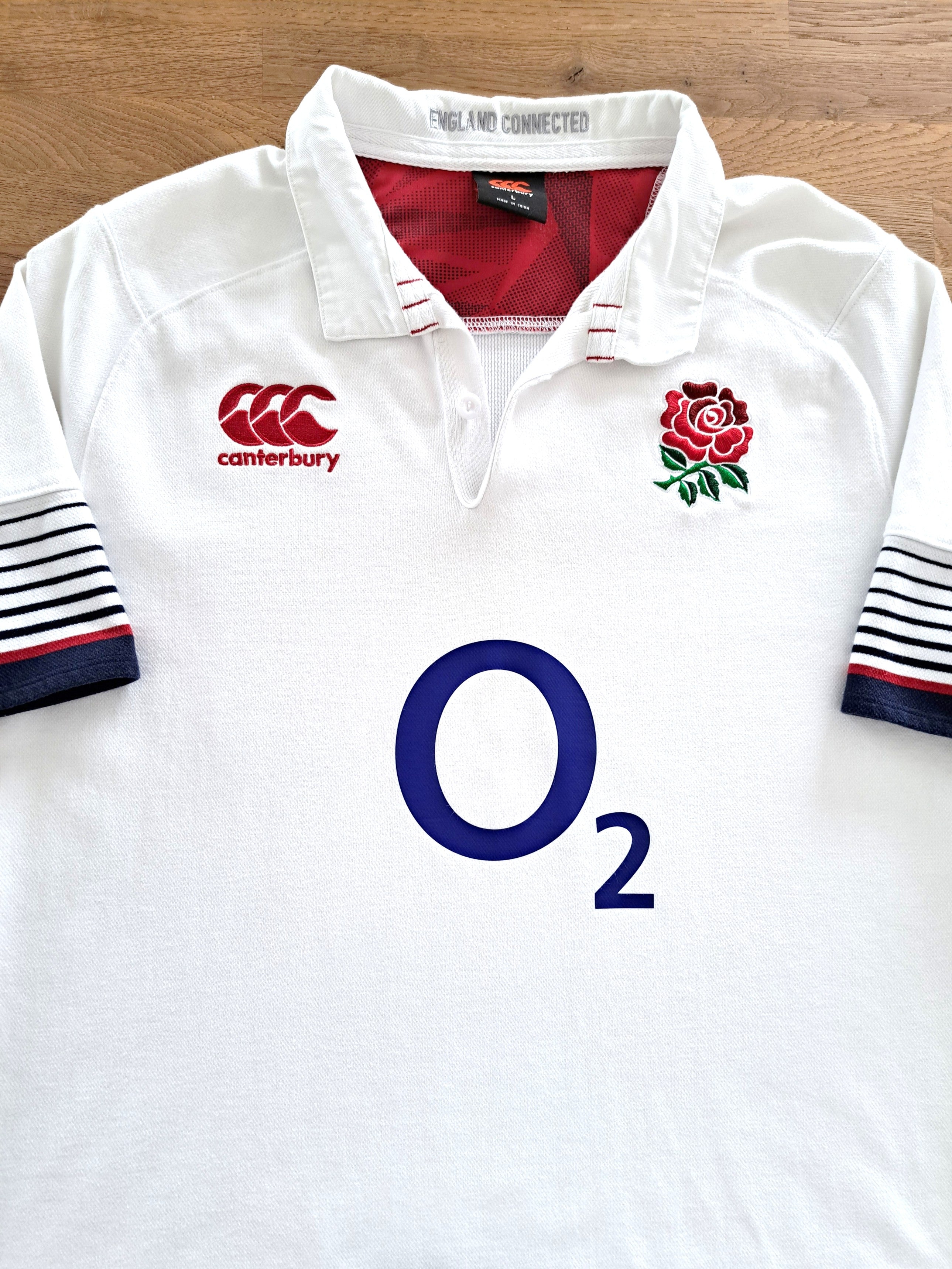 2017/18 England Home Vapodri Short Sleeve Rugby Shirt