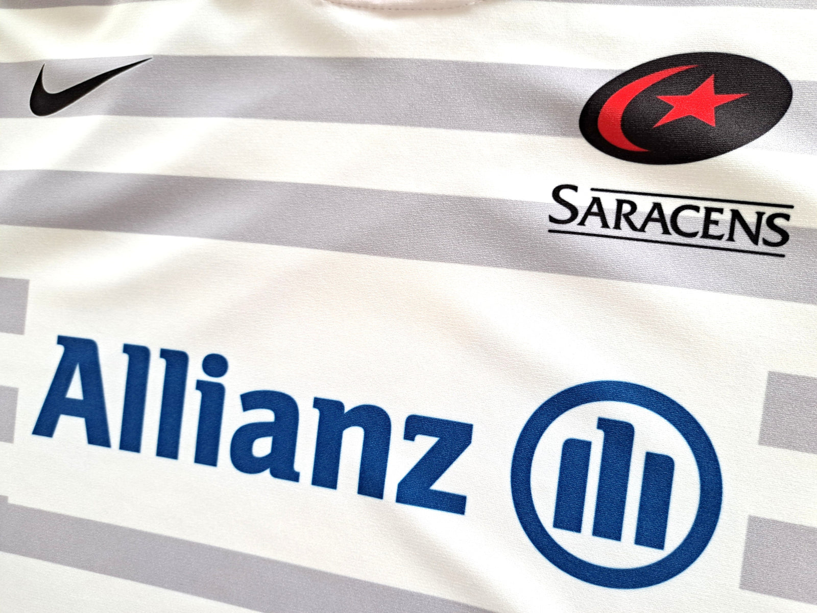 2012/13 Saracens Away Premiership Player Issue Rugby Shirt (XL)