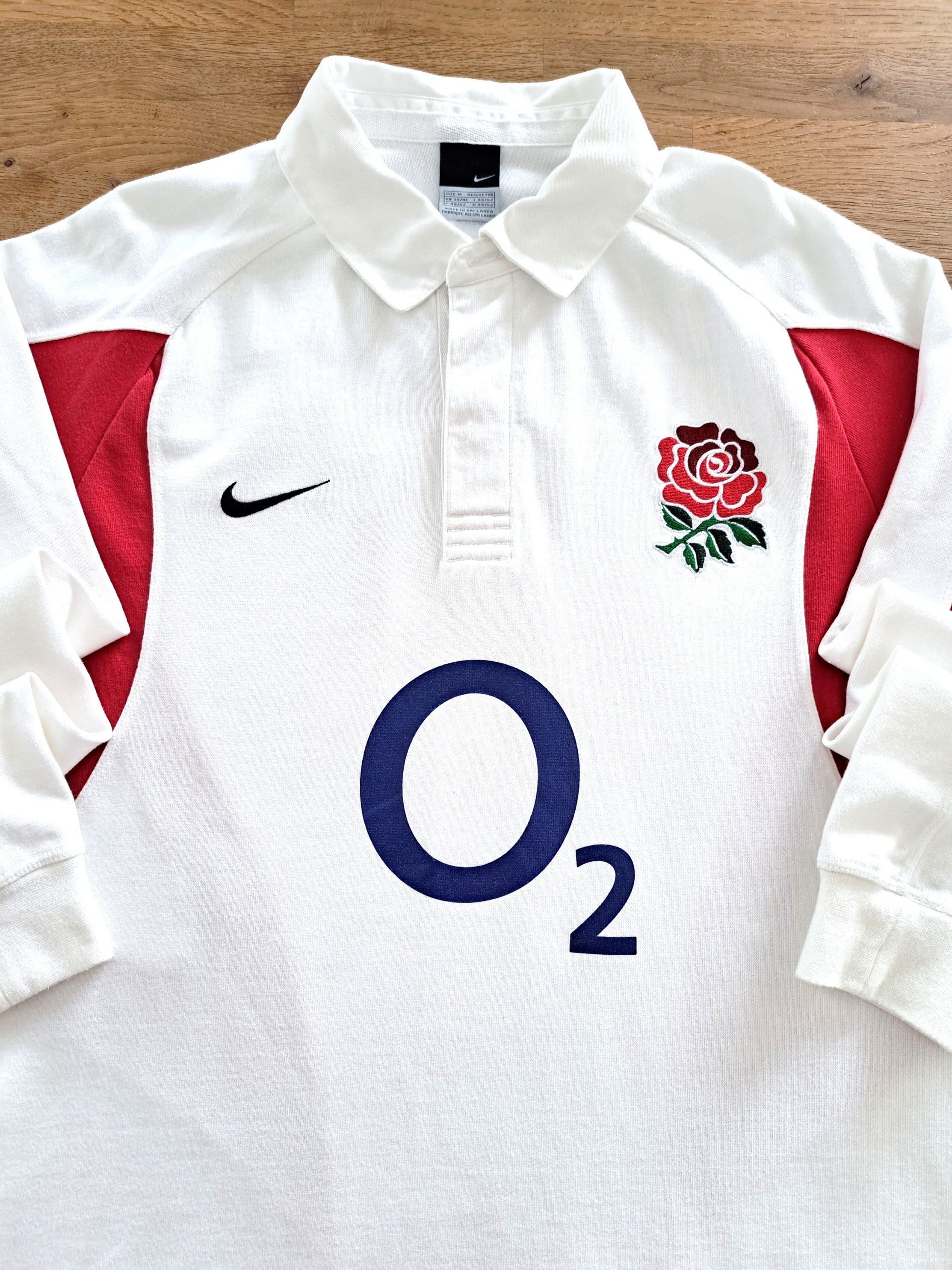 2005/06 England Home Long Sleeve Rugby Shirt
