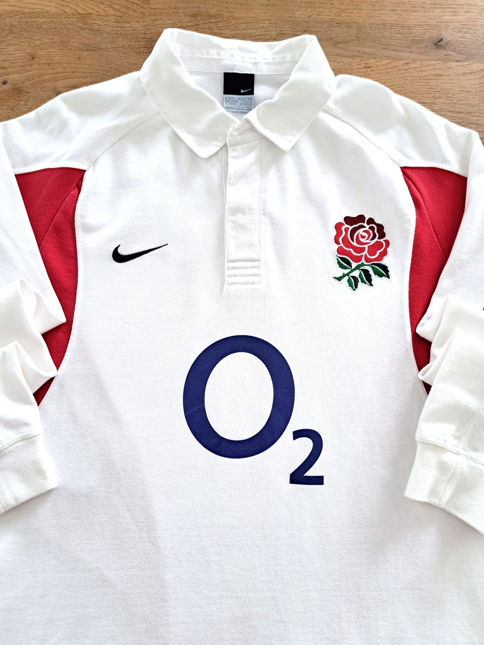 2005/06 England Home Long Sleeve Rugby Shirt