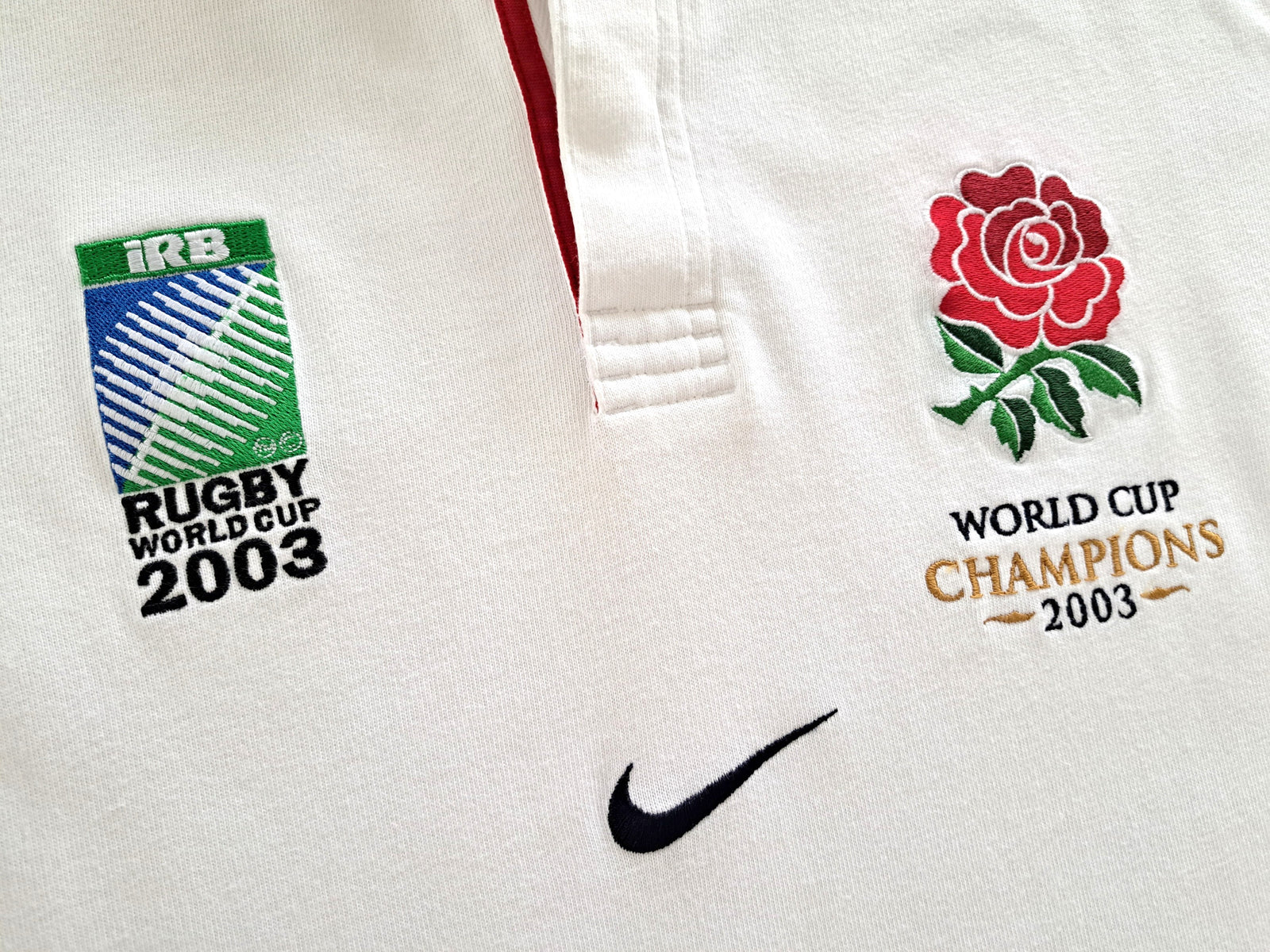 2003 England Home 'World Cup Champions' Rugby Shirt. (M)