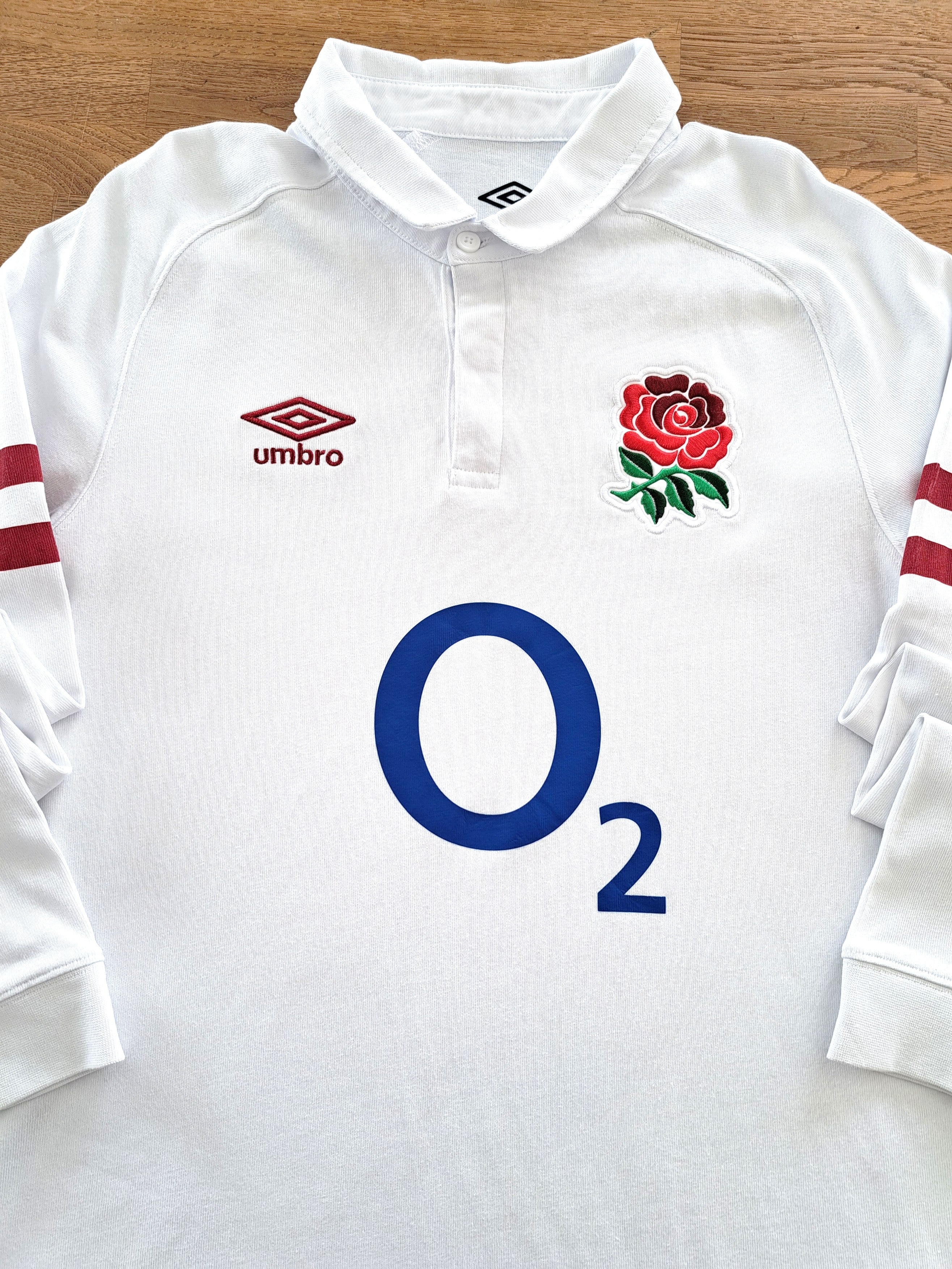 2022/23 England Home Long Sleeve Rugby Shirt