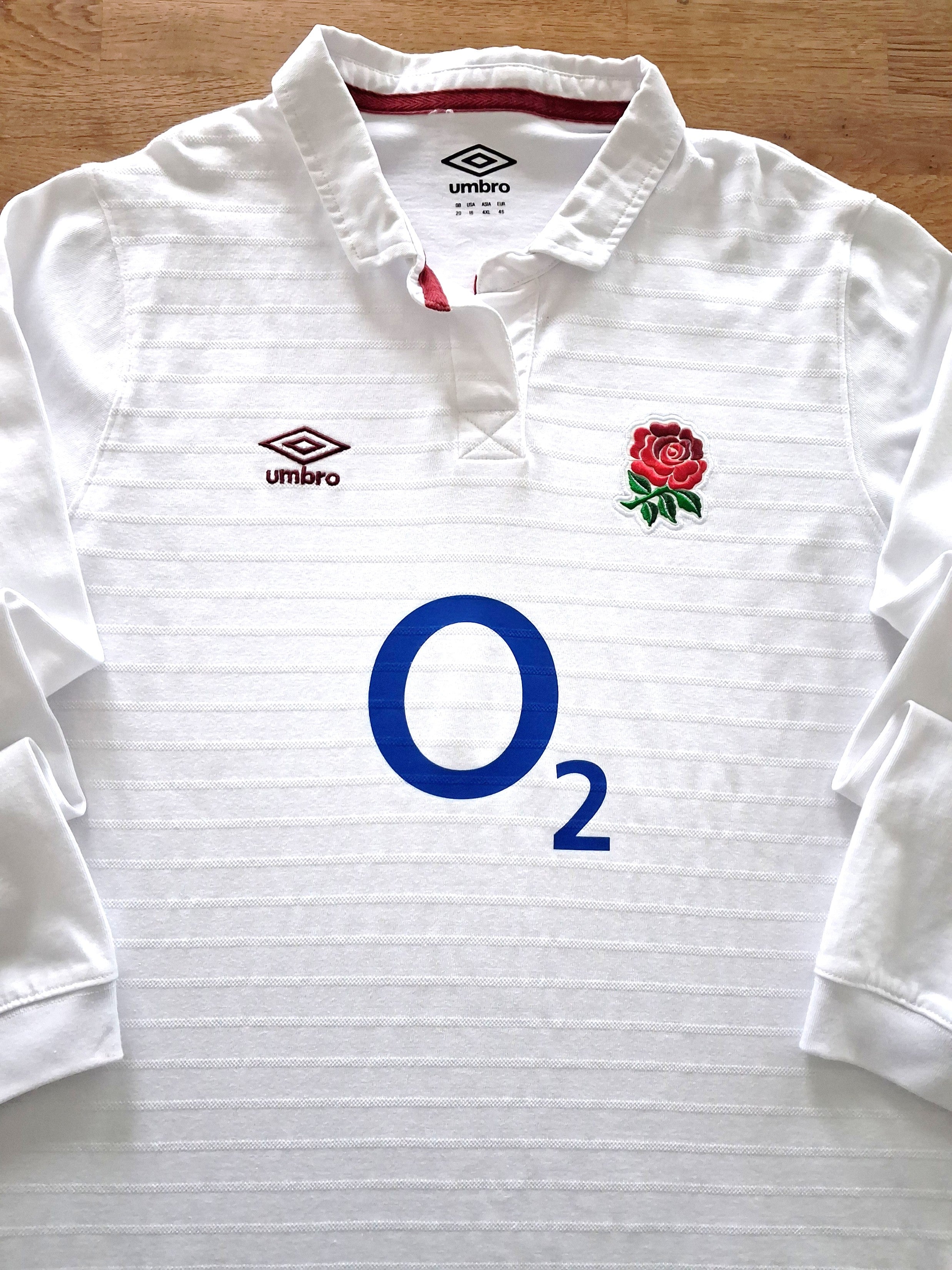 2023/24 England Home 'Traditional' Woman's Long sleeve Rugby Shirt