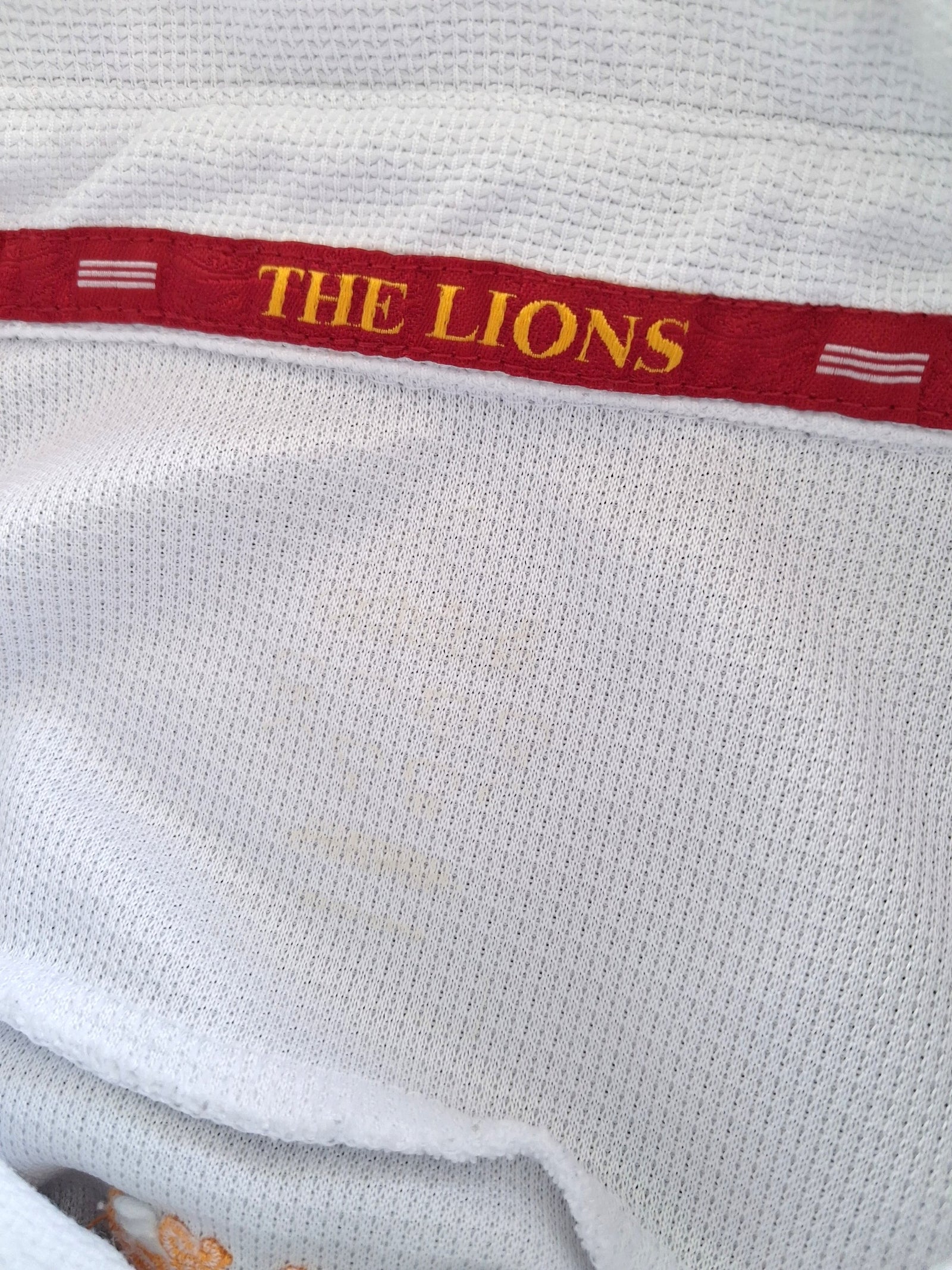 2009 British & Irish Lions Polo Rugby Training Shirt - White (XXL)