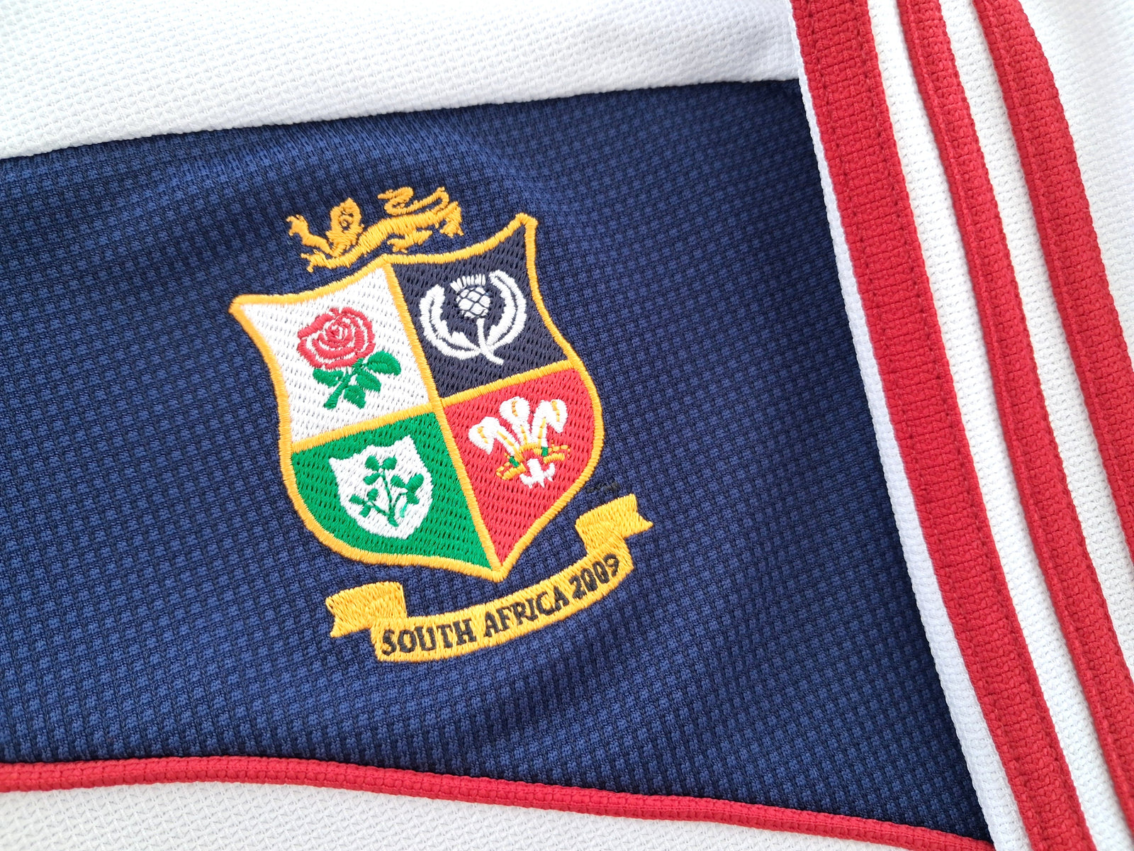 2009 British & Irish Lions Polo Rugby Training Shirt - White (XXL)