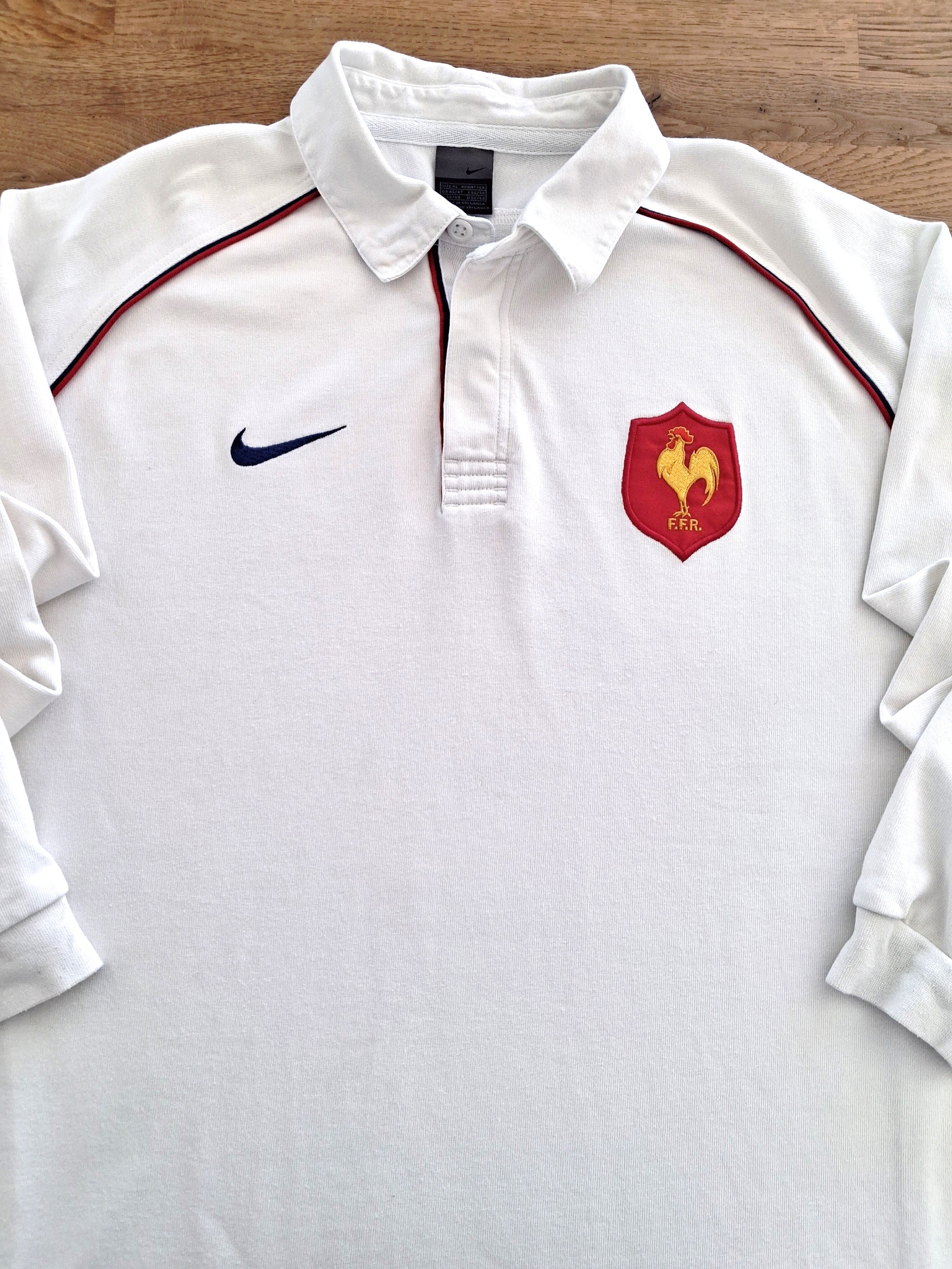 2001/02 France Away Rugby Shirt. (XL)