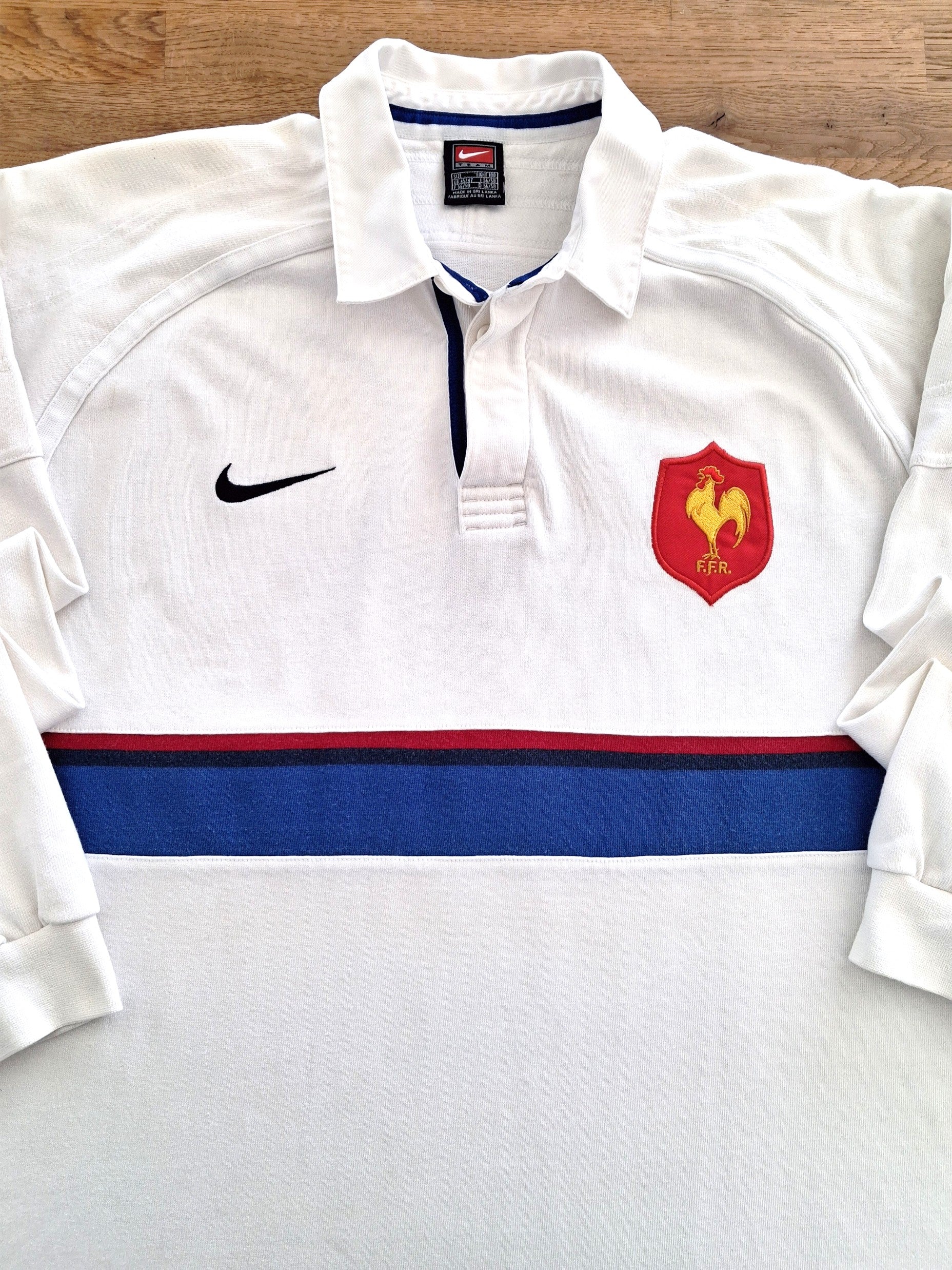1999/00 France Away Long Sleeve Rugby Shirt