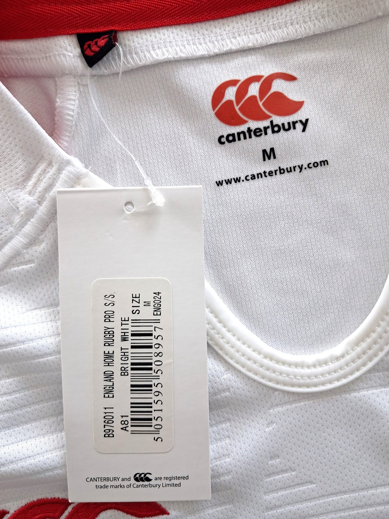 2012/13 England Home Pro-Fit Rugby Shirt (M) *BNWT*