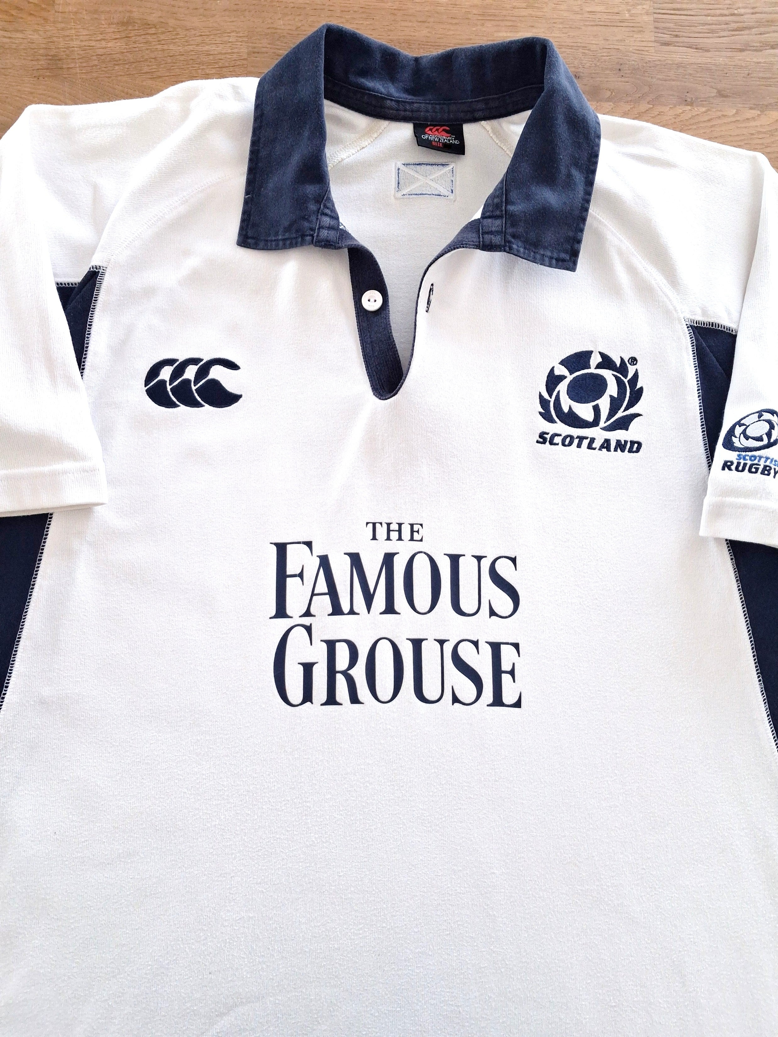 2005/06 Scotland Away Short Sleeved Rugby Shirt