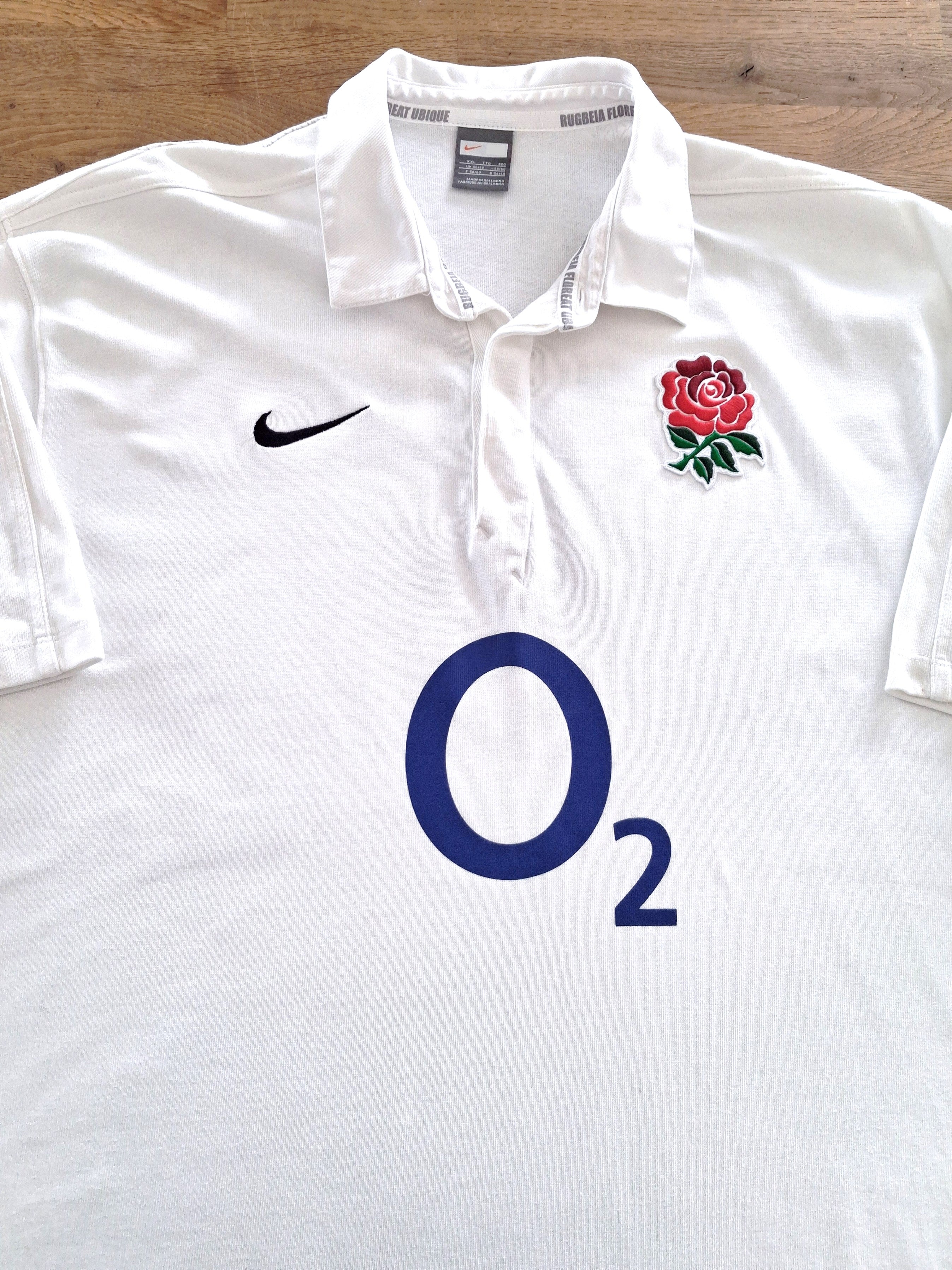 2009/10 England Home Short Sleeve Rugby Shirt