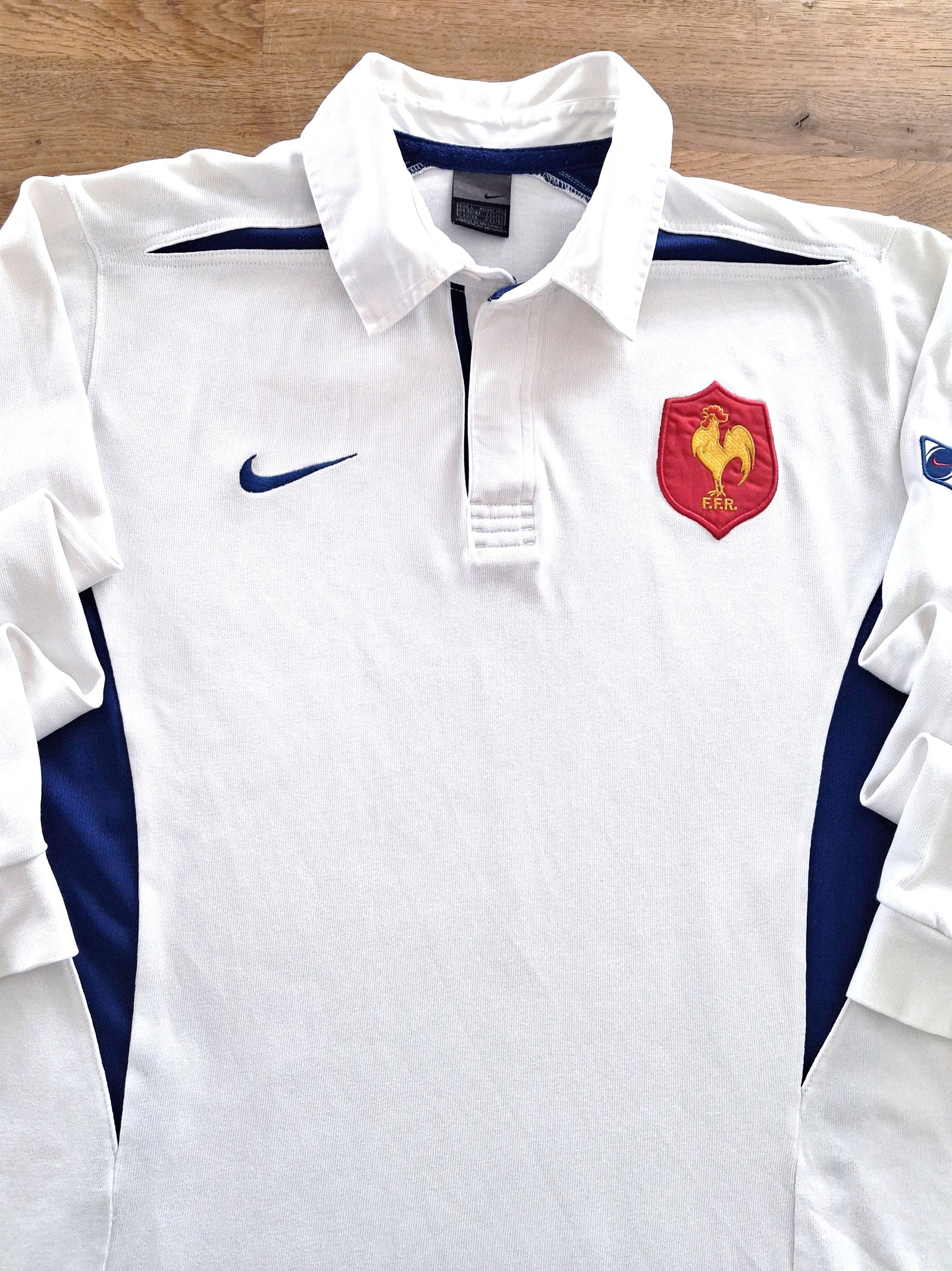 2003/04 France Away Long Sleeve Rugby Shirt