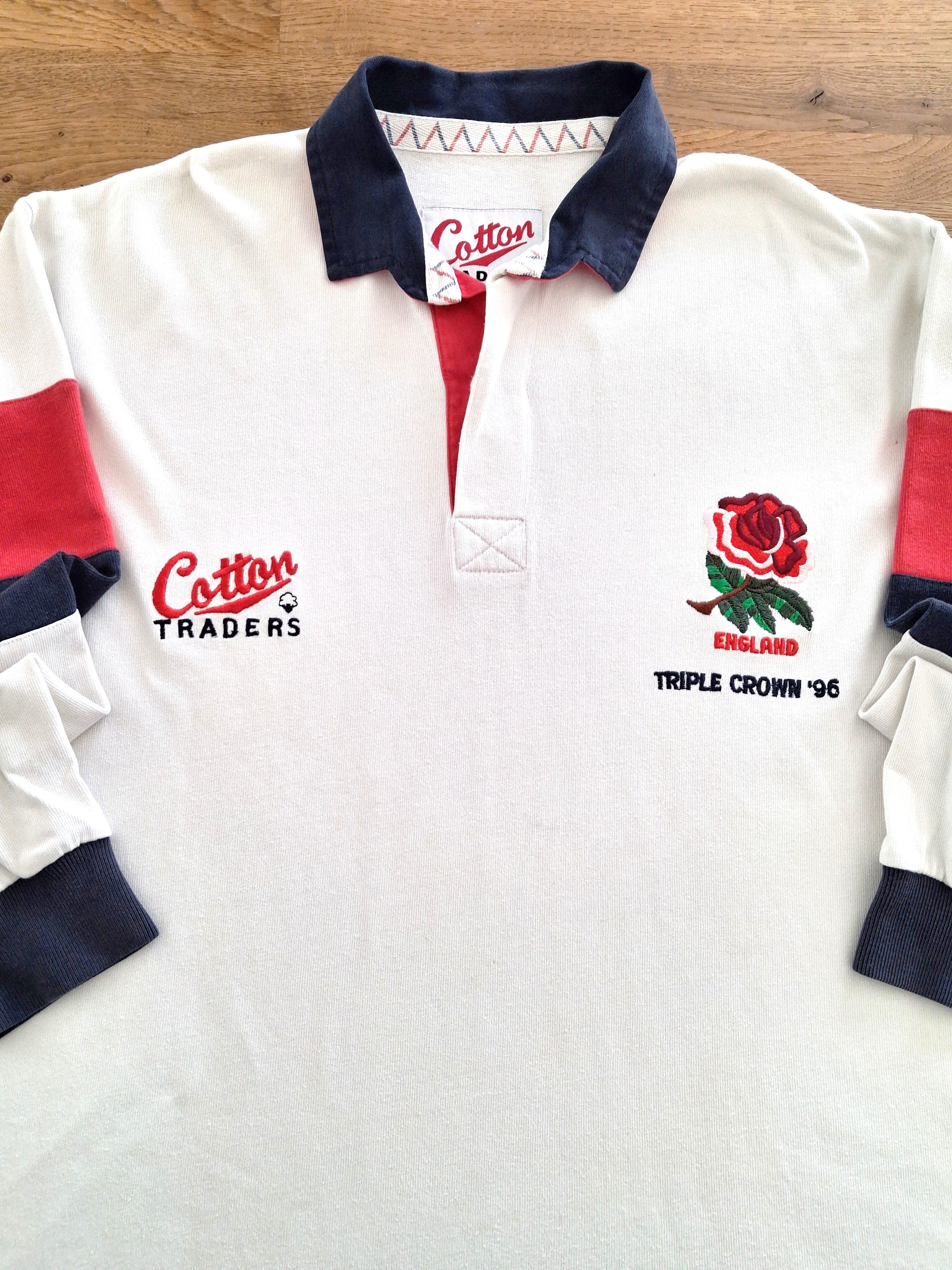 1996 England Home 'Triple Crown' Rugby Shirt