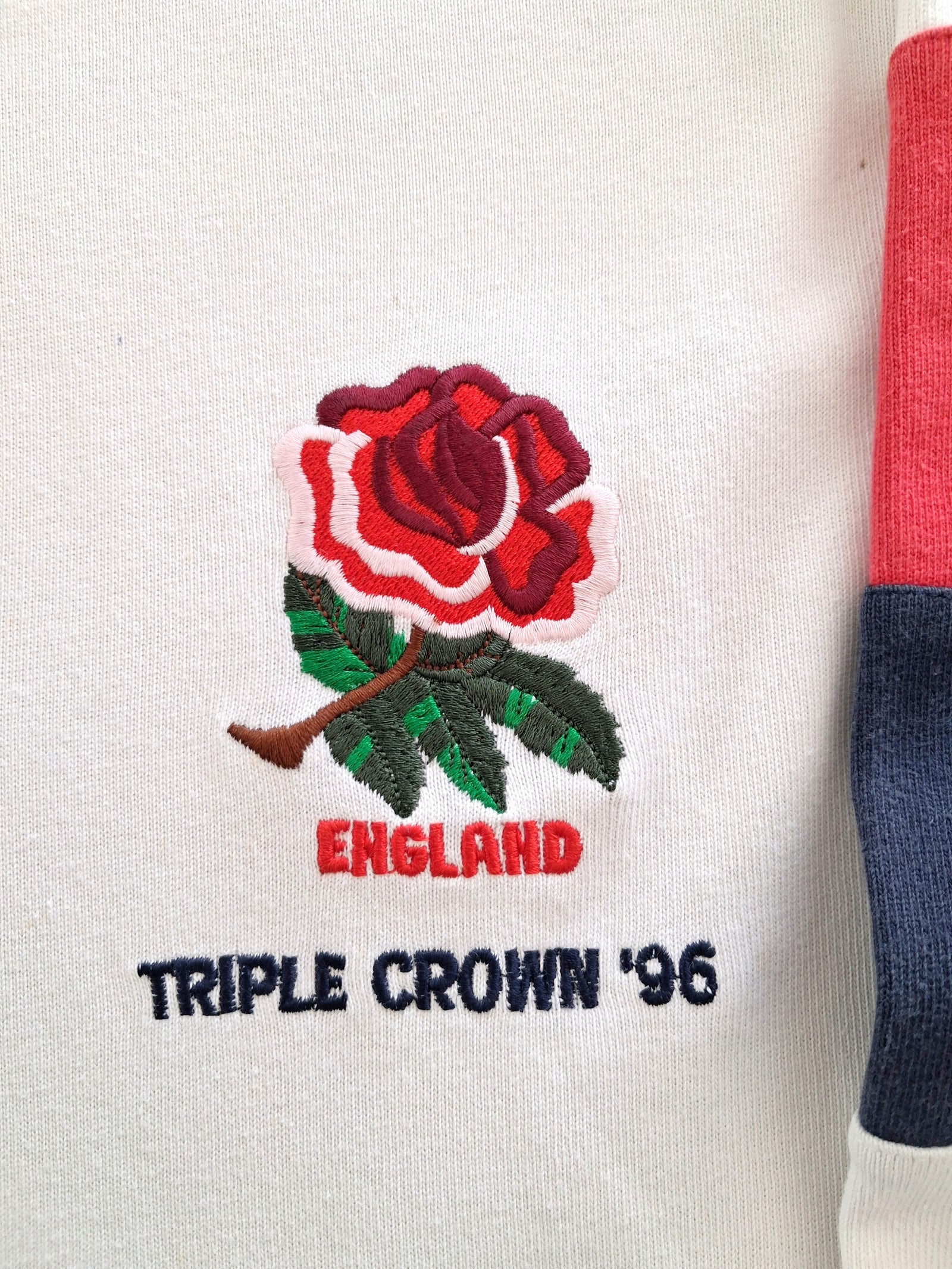 1996 England Home 'Triple Crown' Rugby Shirt. (L)