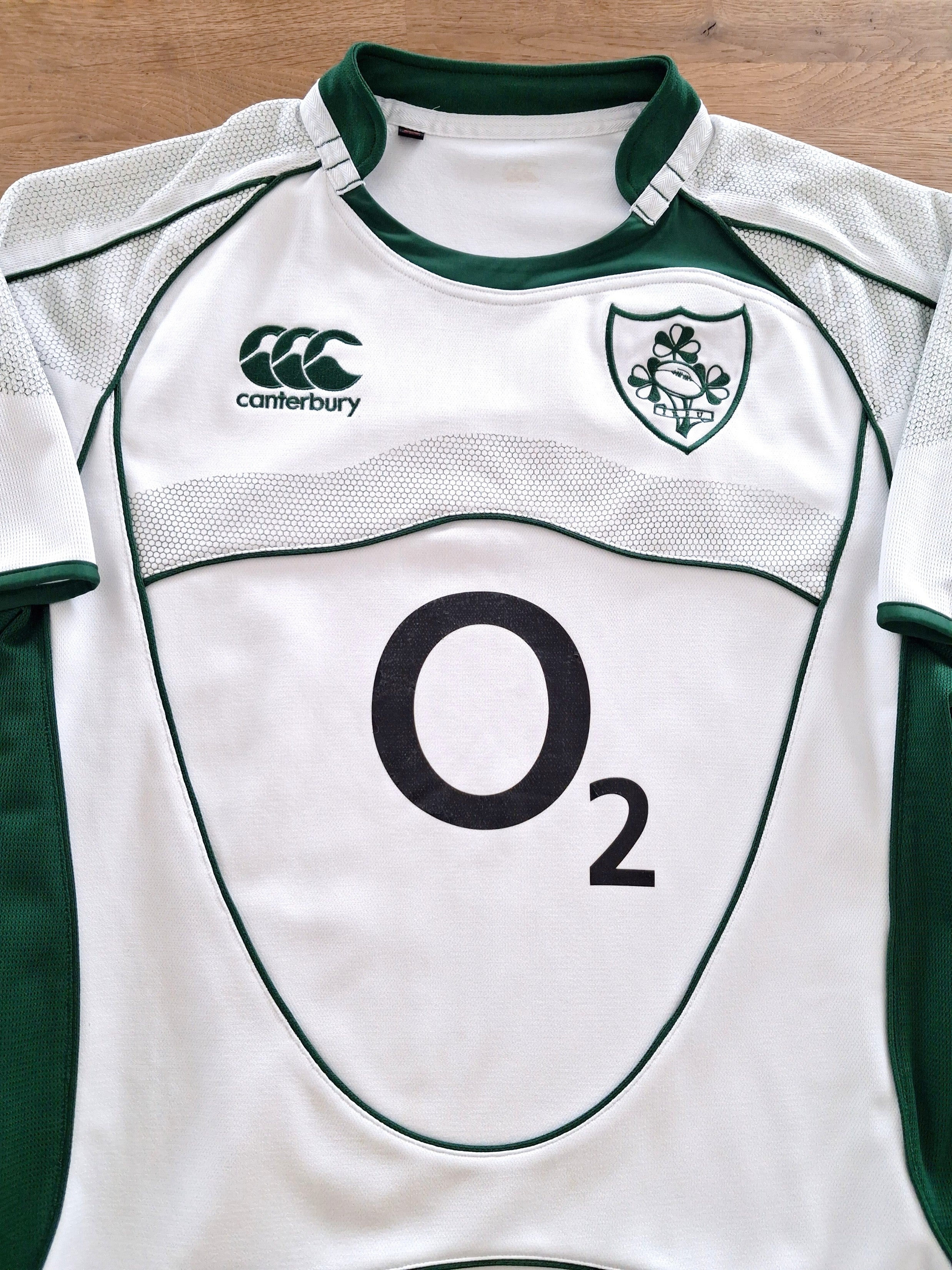 2007/08 Ireland Away Pro-Fit Rugby Shirt