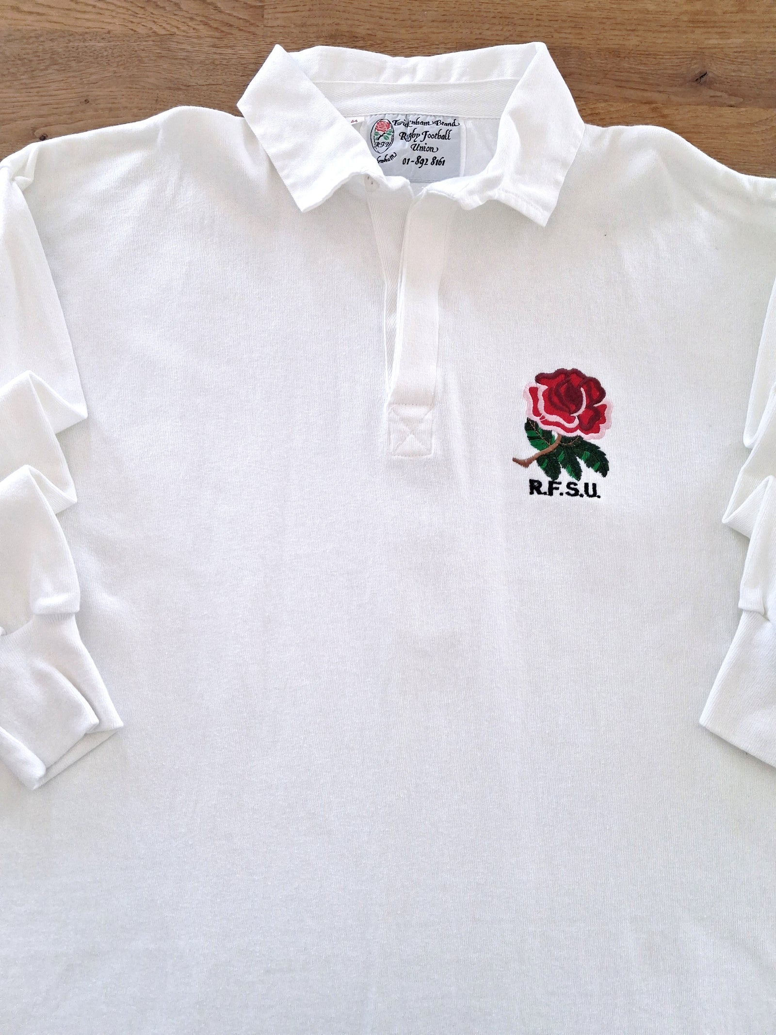 1992 England Schools' Union Match Worn Rugby Shirt