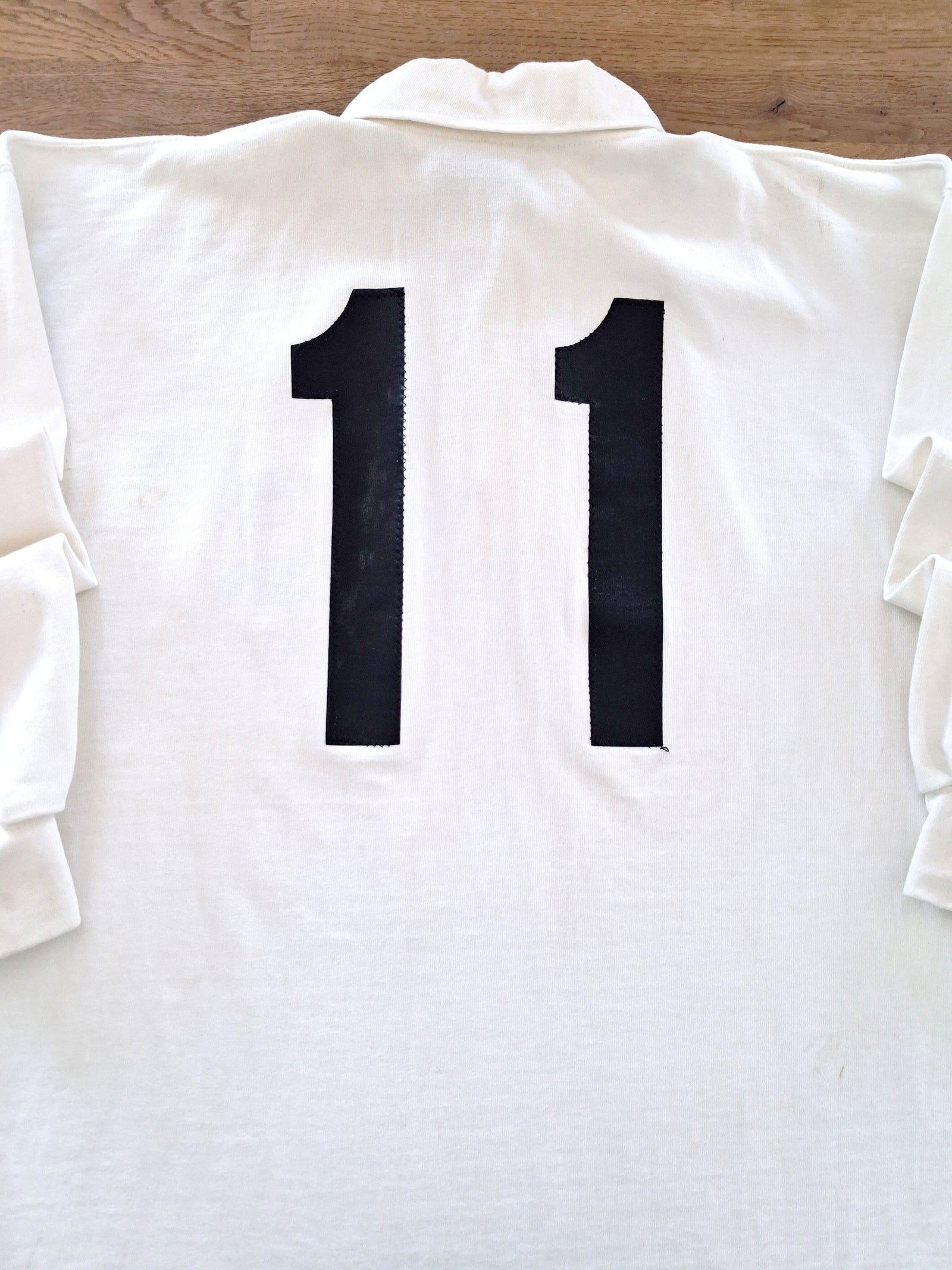 1992 England XV Match Worn (vs Leicester Tigers) Rugby Shirt (Underwood) #11 (L)