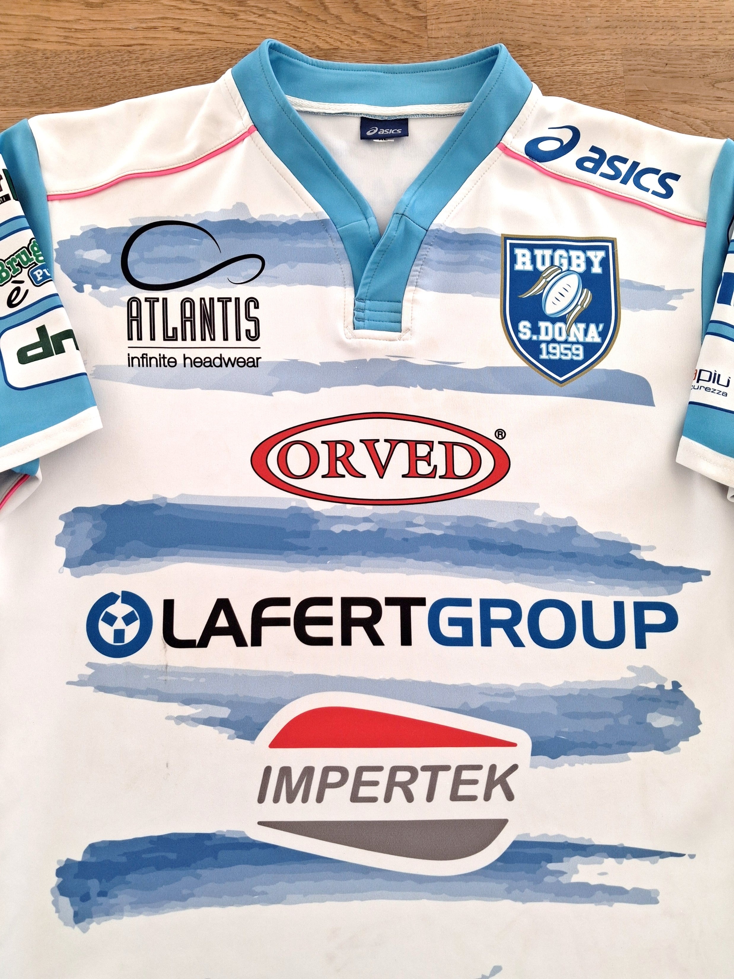2014/15 San Donà Home Pro-Fit Rugby Shirt