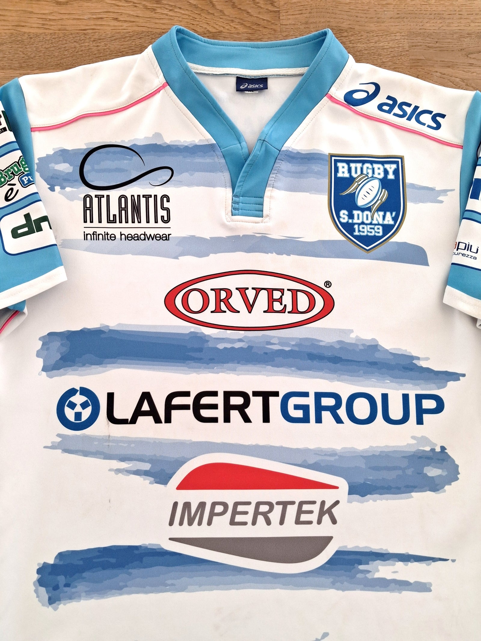 2014/15 San Donà Home Pro-Fit Rugby Shirt