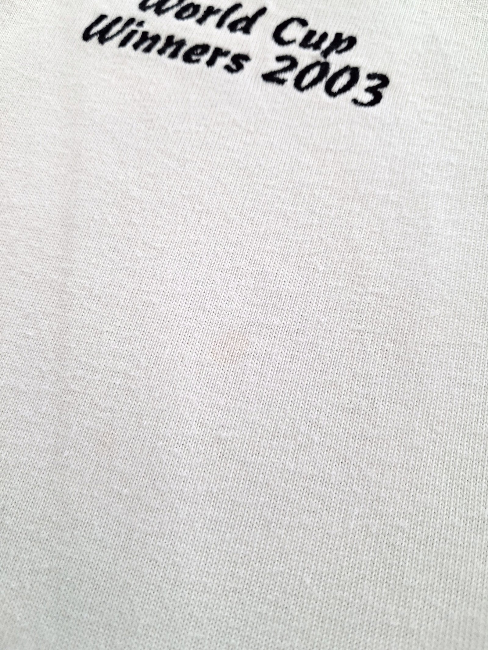 2003 England Home 'World Cup Winners' Rugby Shirt. (XL)