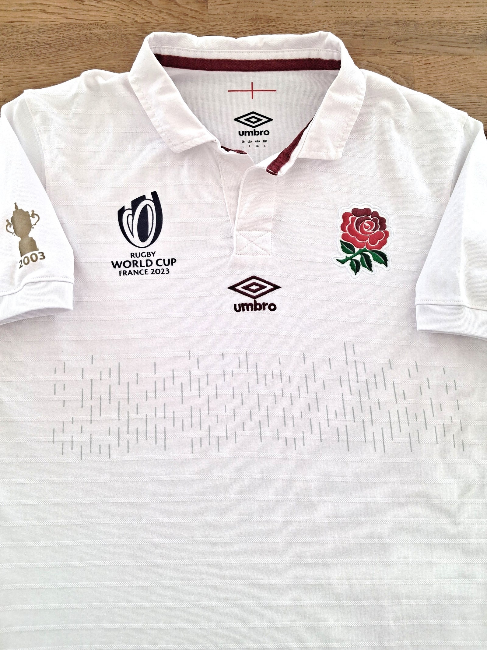 2023 England Home World Cup 'Traditional' Rugby Shirt (L)