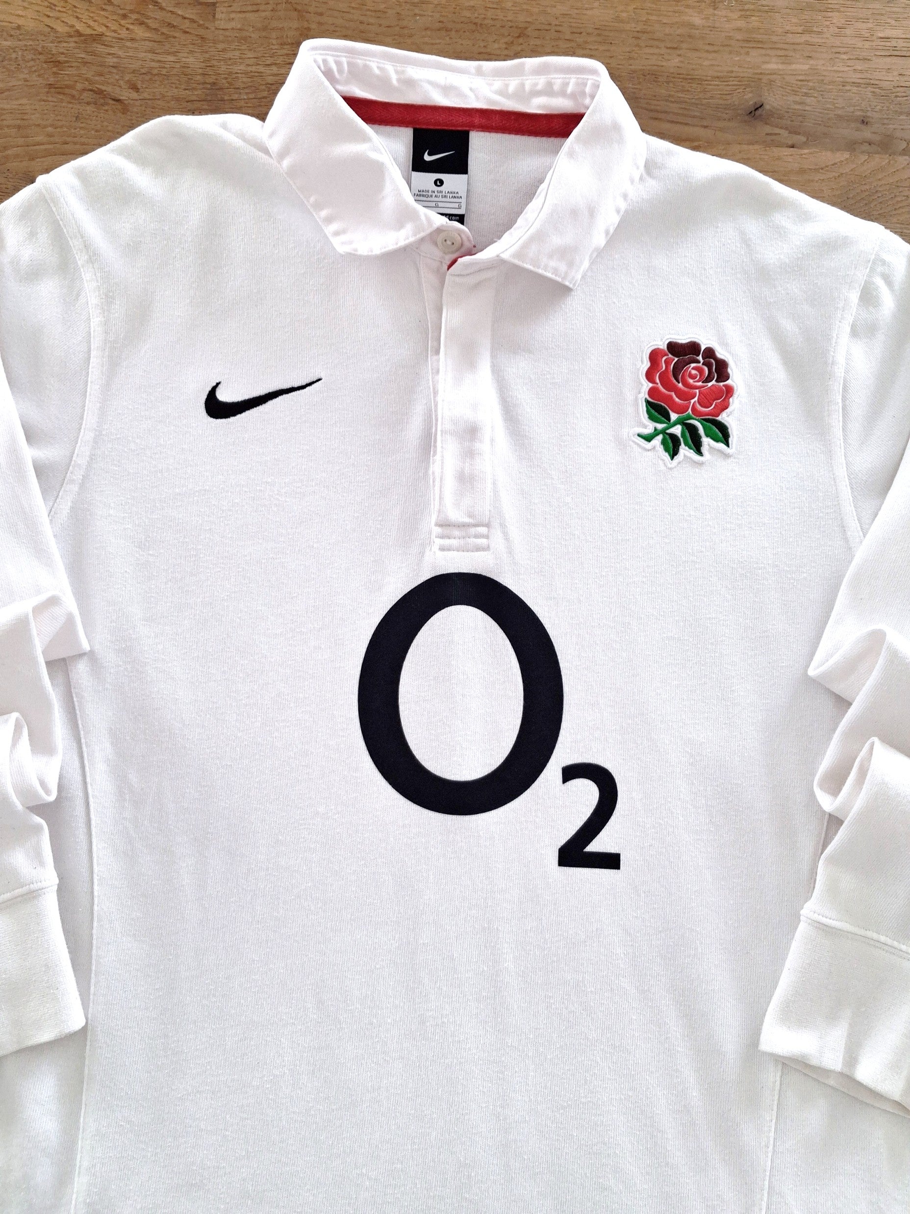 2011/12 England Home Long Sleeve Rugby Shirt