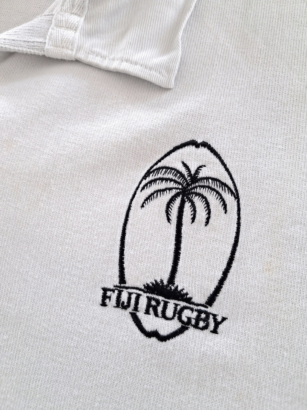 2001 Fiji Home Match Worn (vs Italy) Rugby Shirt #19 (XXL)