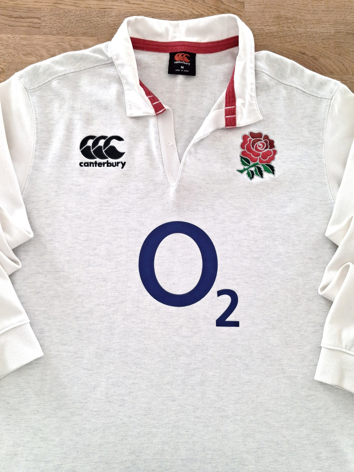 2018/19 England Home Traditional Long Sleeve Rugby Shirt