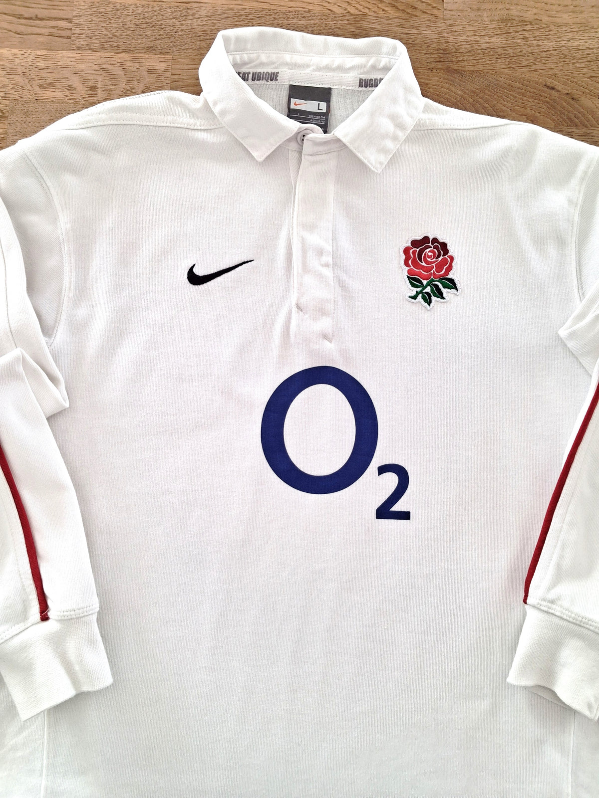 2009/10 England Home Long Sleeve Rugby Shirt