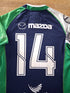 2014/15 Connacht Eagles Home Match Worn Rugby Shirt #14
