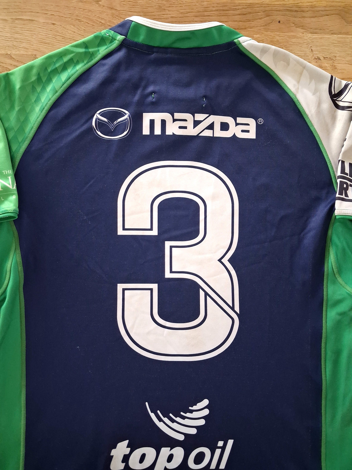 2014/15 Connacht Eagles Home Match Worn Rugby Shirt #3