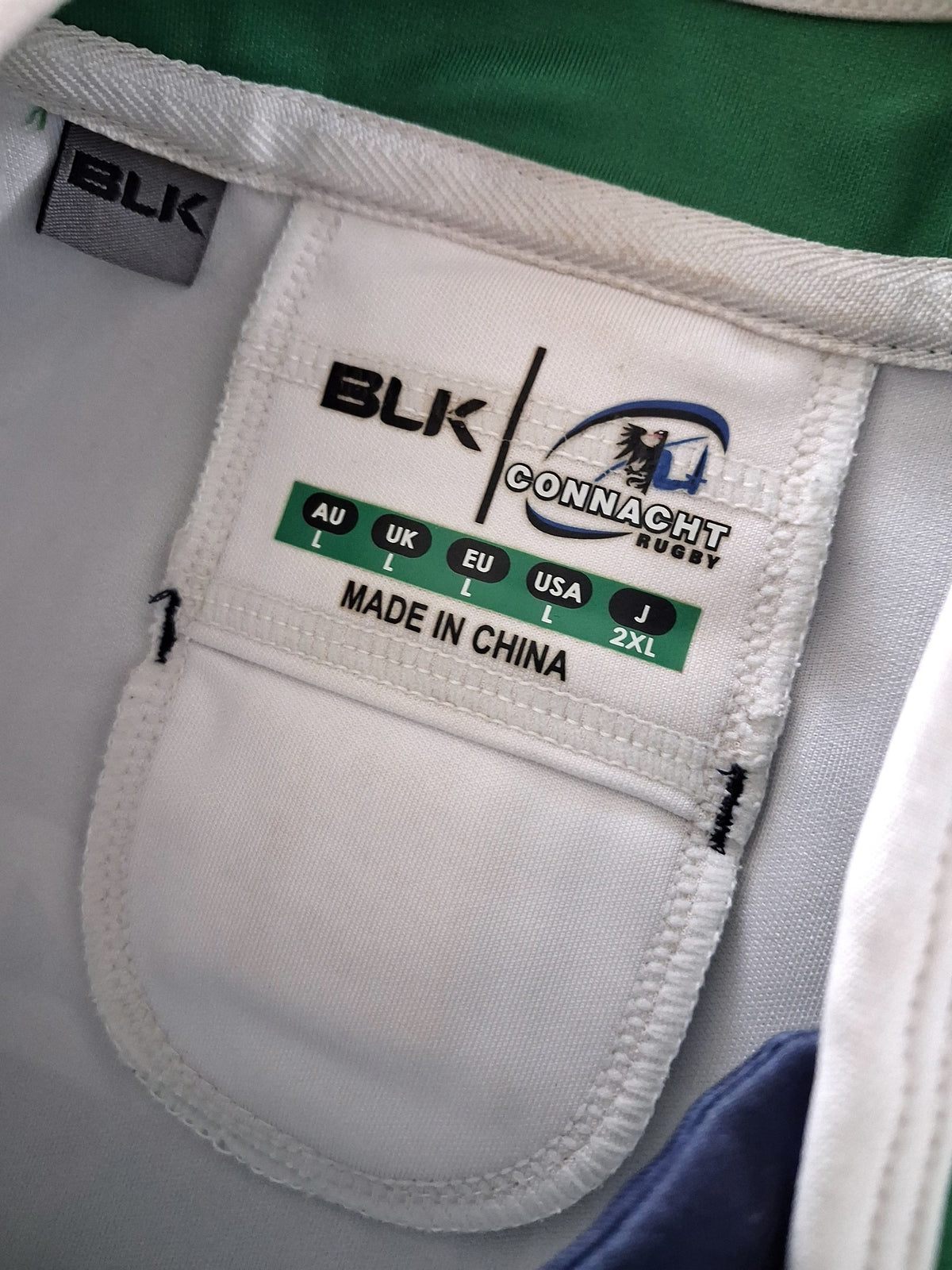 2015 Connacht Eagles Home Match Worn (vs Munster 'A') Rugby Shirt #19 (L)