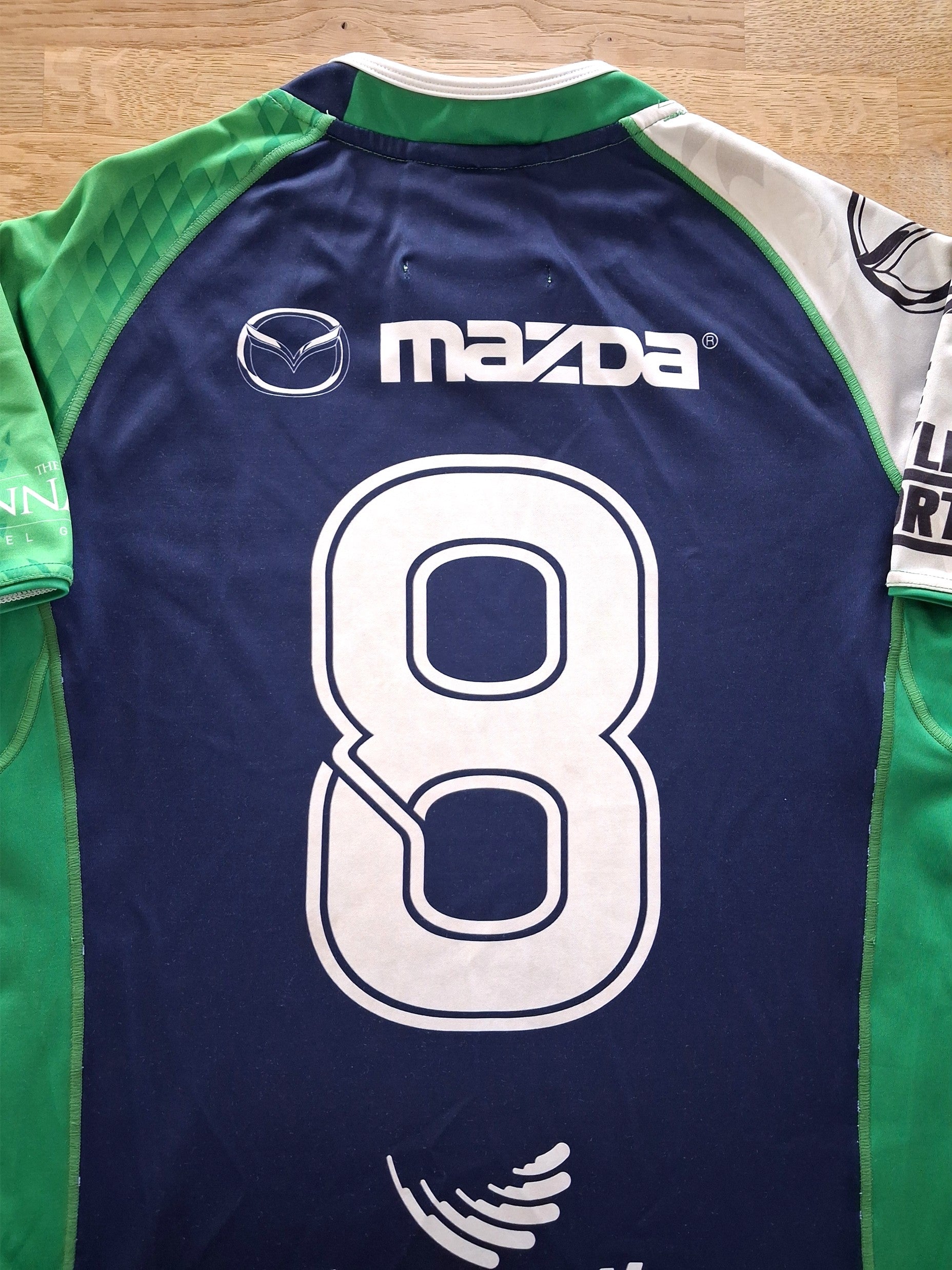 2015 Connacht Eagles Home Match Worn (vs Munster 'A') Rugby Shirt #8