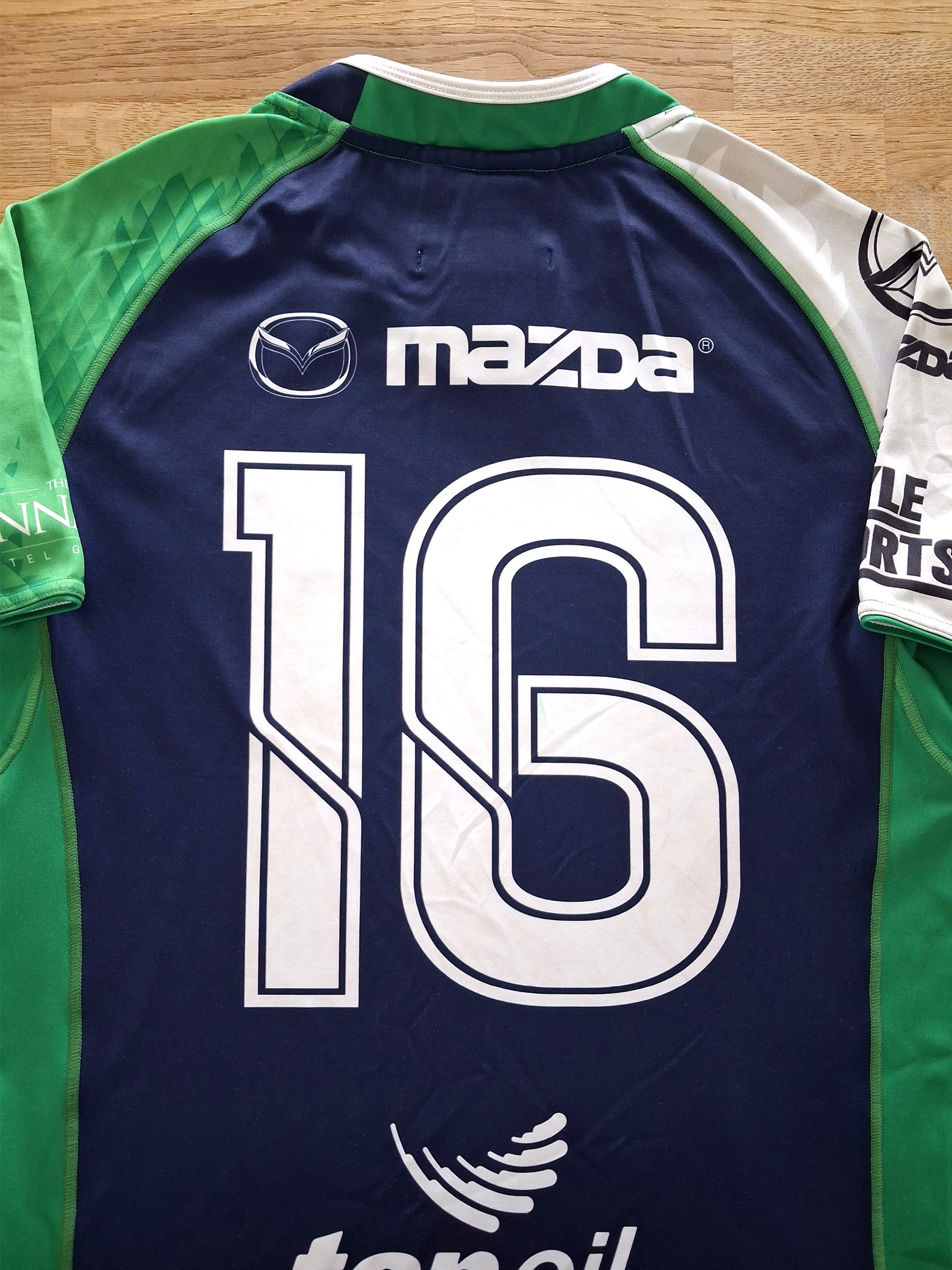 2015 Connacht Eagles Home Match Worn (vs Munster 'A') Rugby Shirt #16
