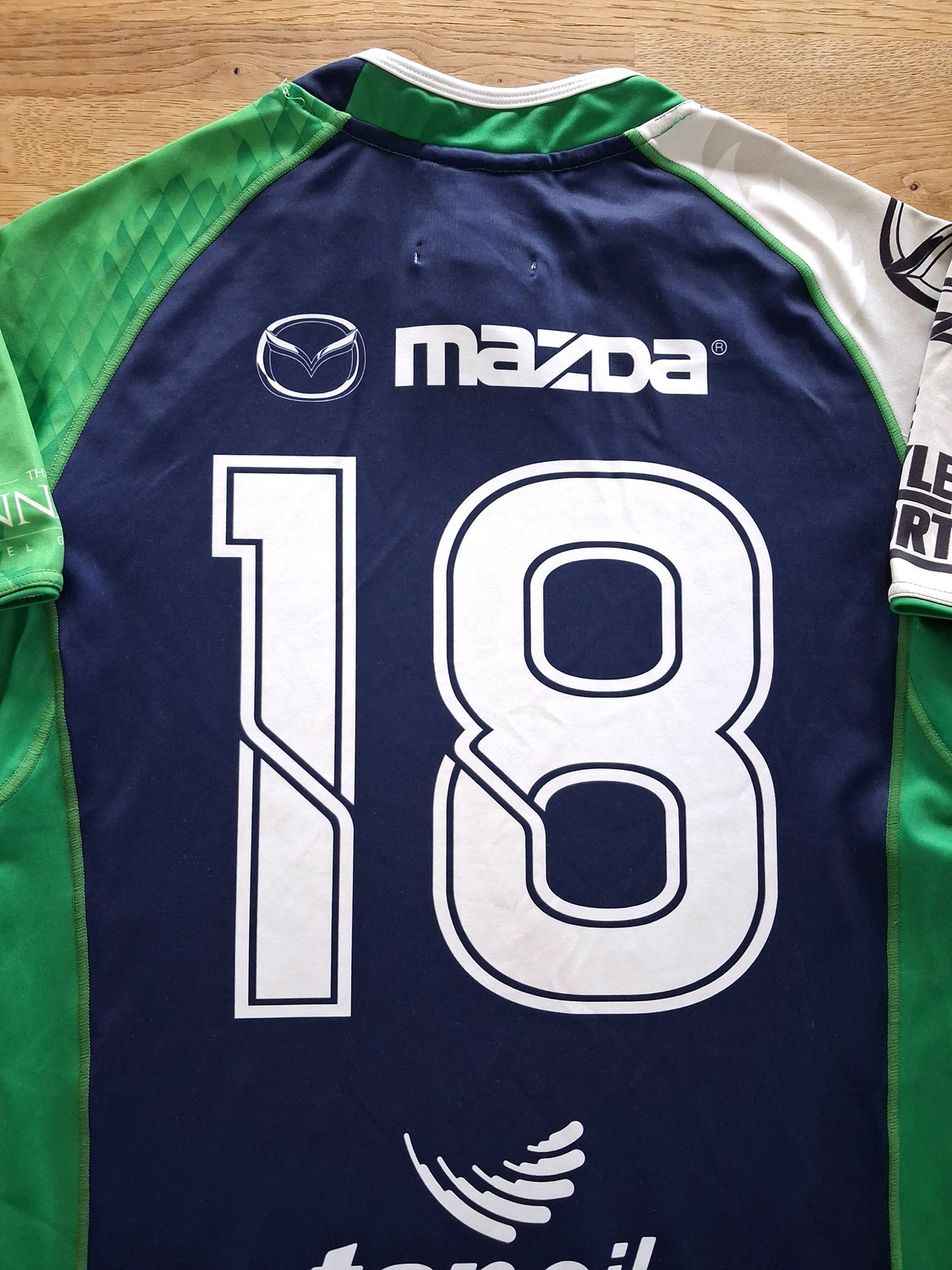 2015 Connacht Eagles Home Match Worn (vs Munster 'A') Rugby Shirt #18