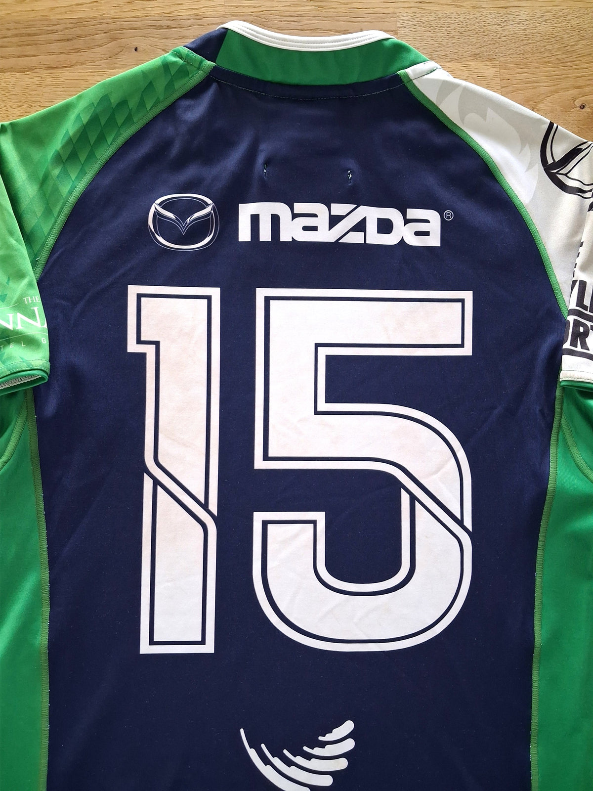 2015 Connacht Eagles Home Match Worn (vs Munster 'A') Rugby Shirt #15