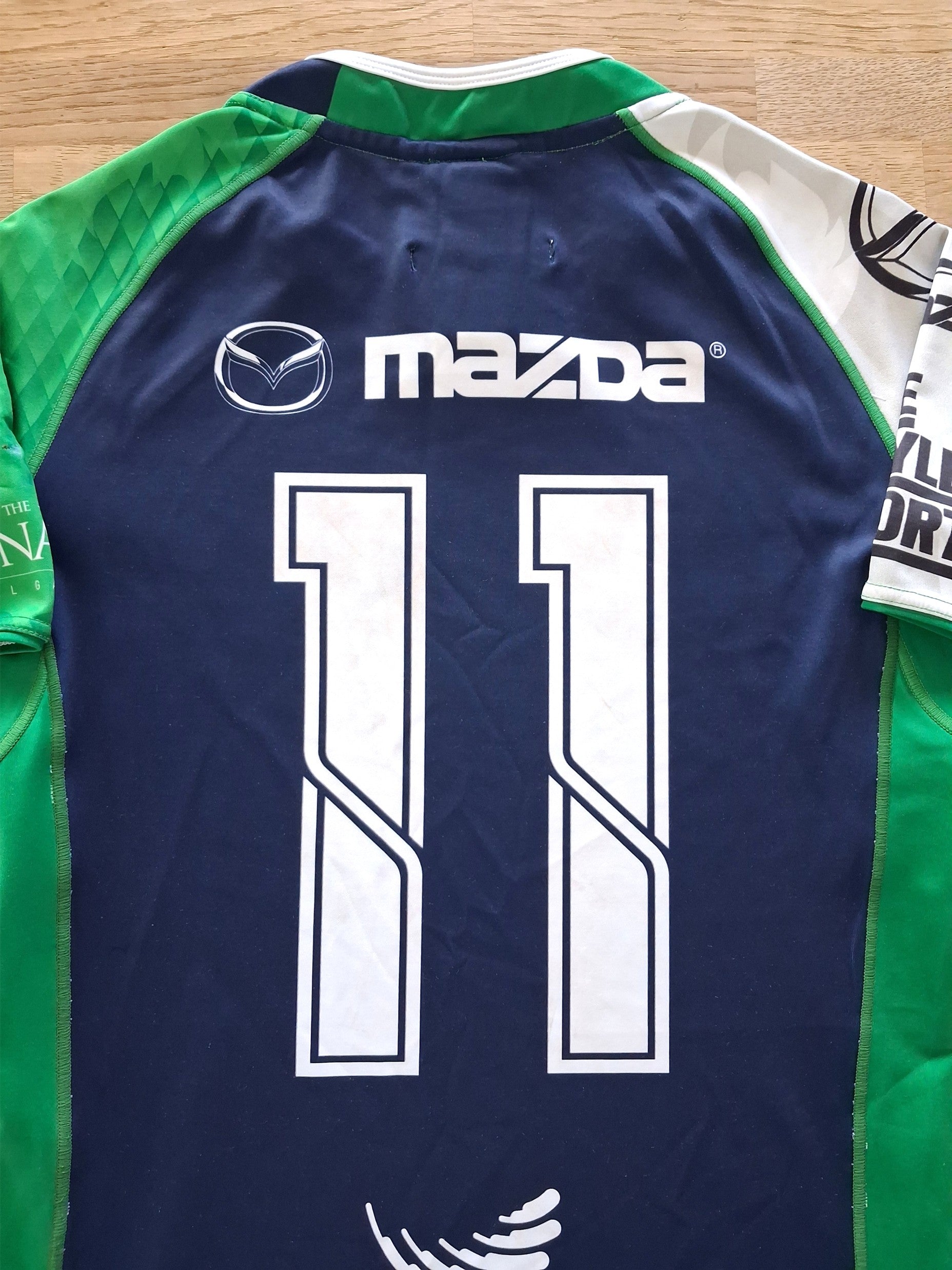 2015 Connacht Eagles Home Match Worn (vs Munster 'A') Rugby Shirt #11