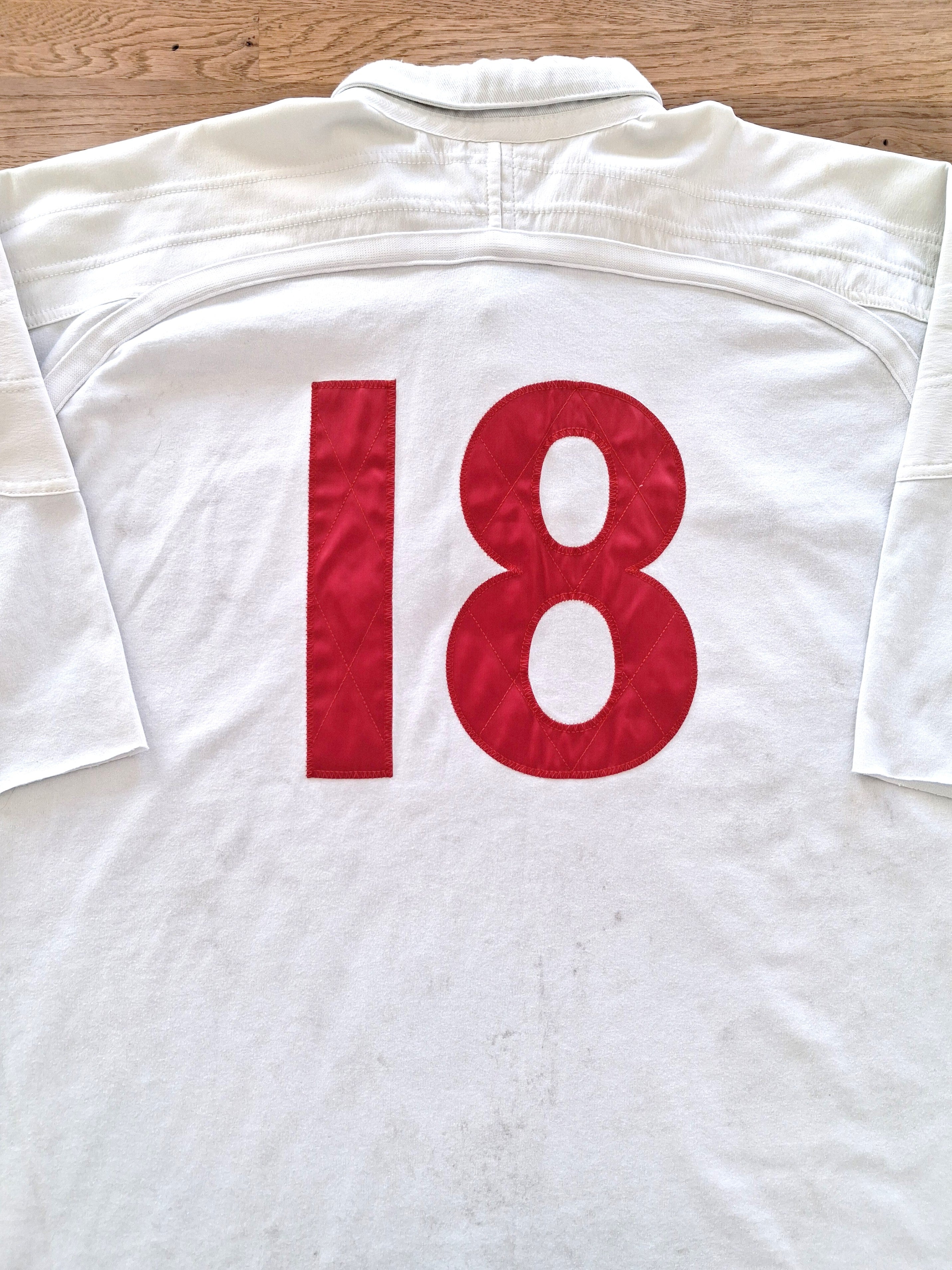 2000 France Away Six Nations Match Worn (vs Italy) Rugby Shirt #18 (Miorin)