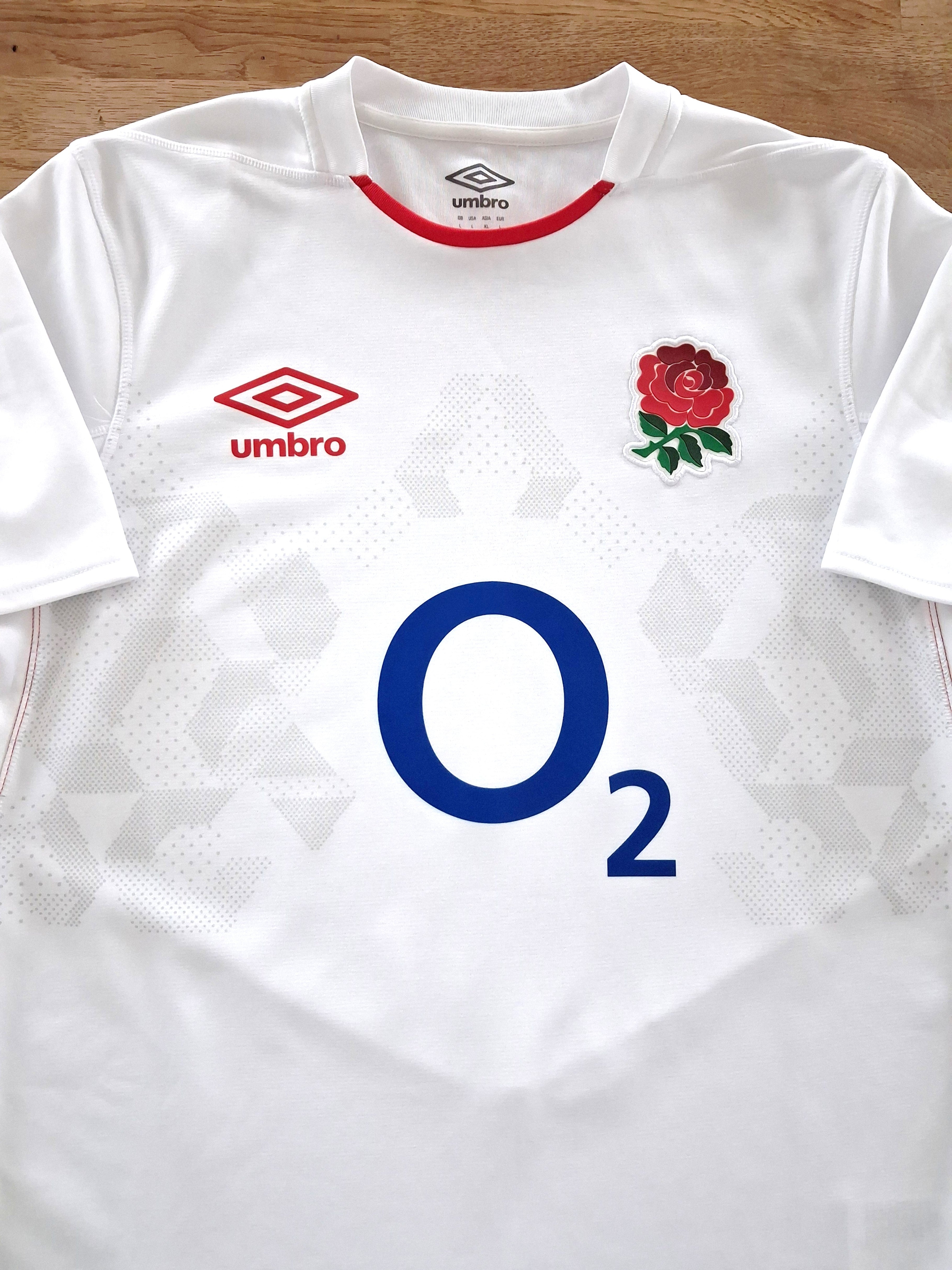 2020/21 England Home Pro-Fit Rugby Shirt