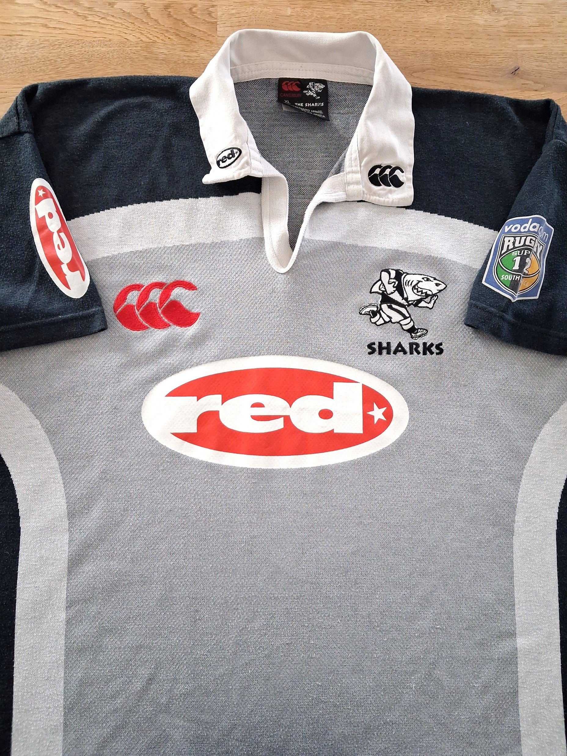 2001 Sharks Away Super12 Rugby Shirt