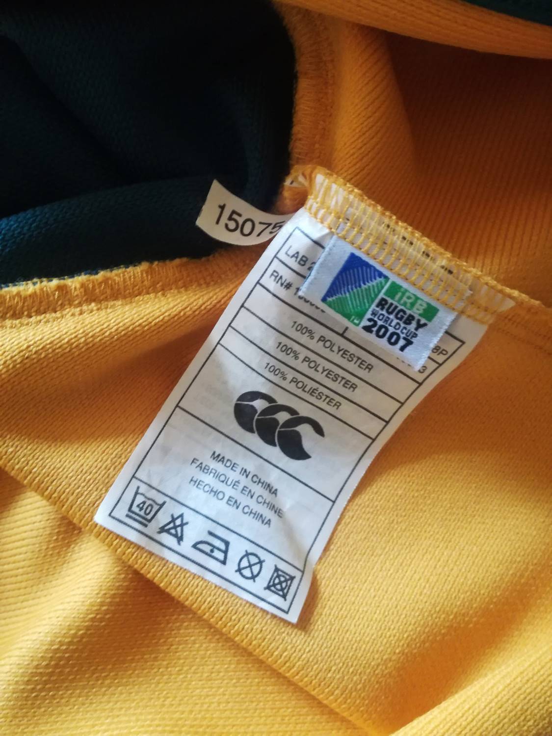 2007 Australia Home World Cup Pro-Fit Rugby Shirt (3XL)