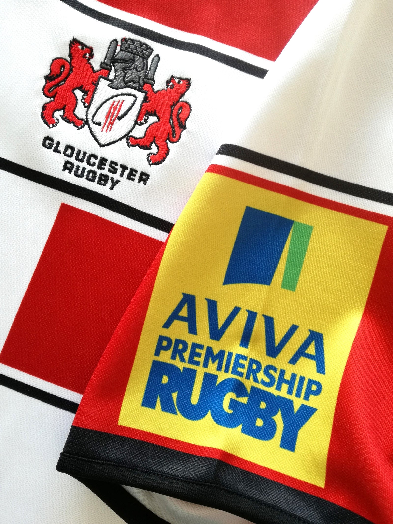 2015/16 Gloucester Home Premiership Rugby Shirt (S)