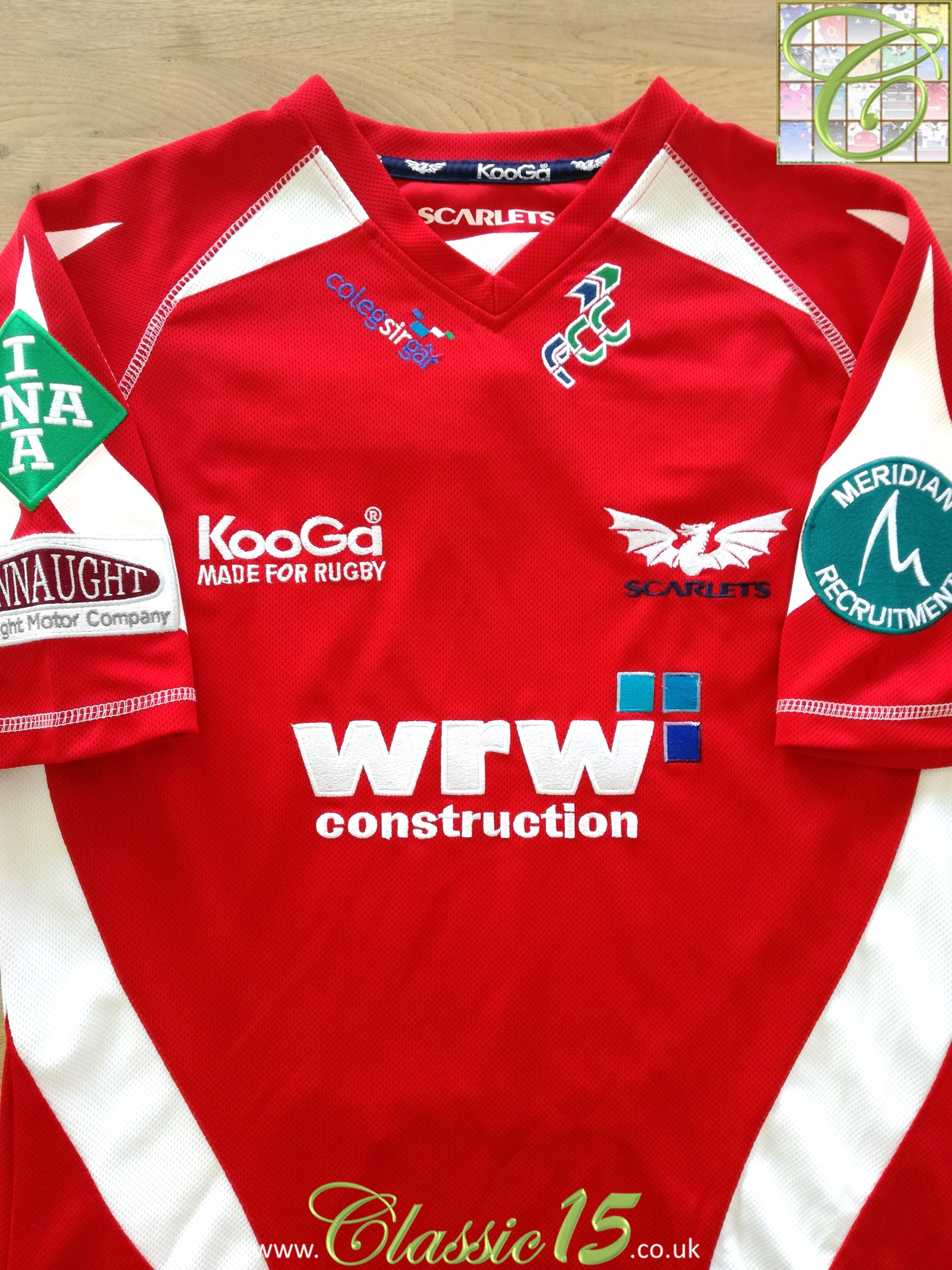 2008/09 Scarlets Home Rugby Shirt