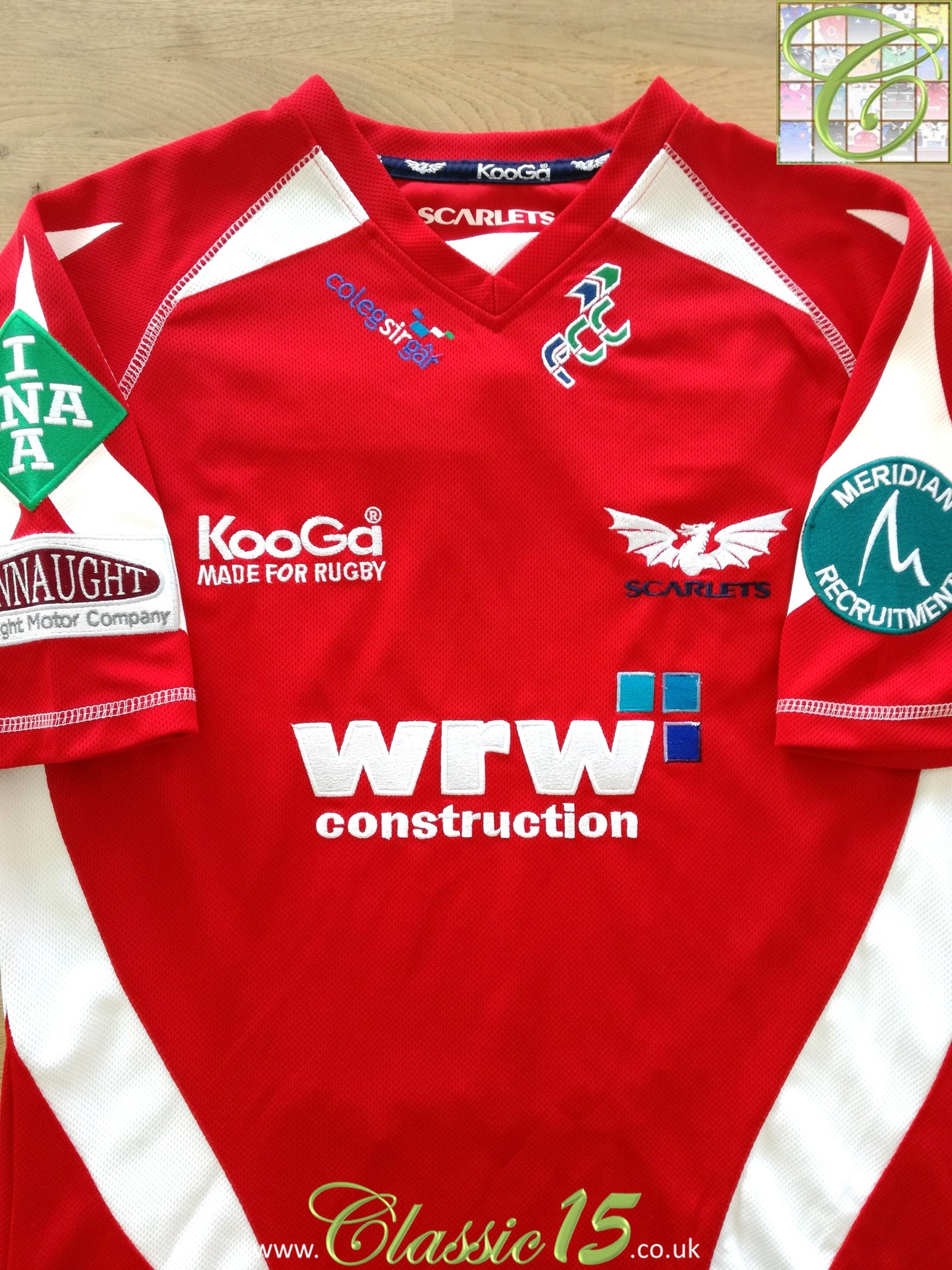 2008/09 Scarlets Home Rugby Shirt
