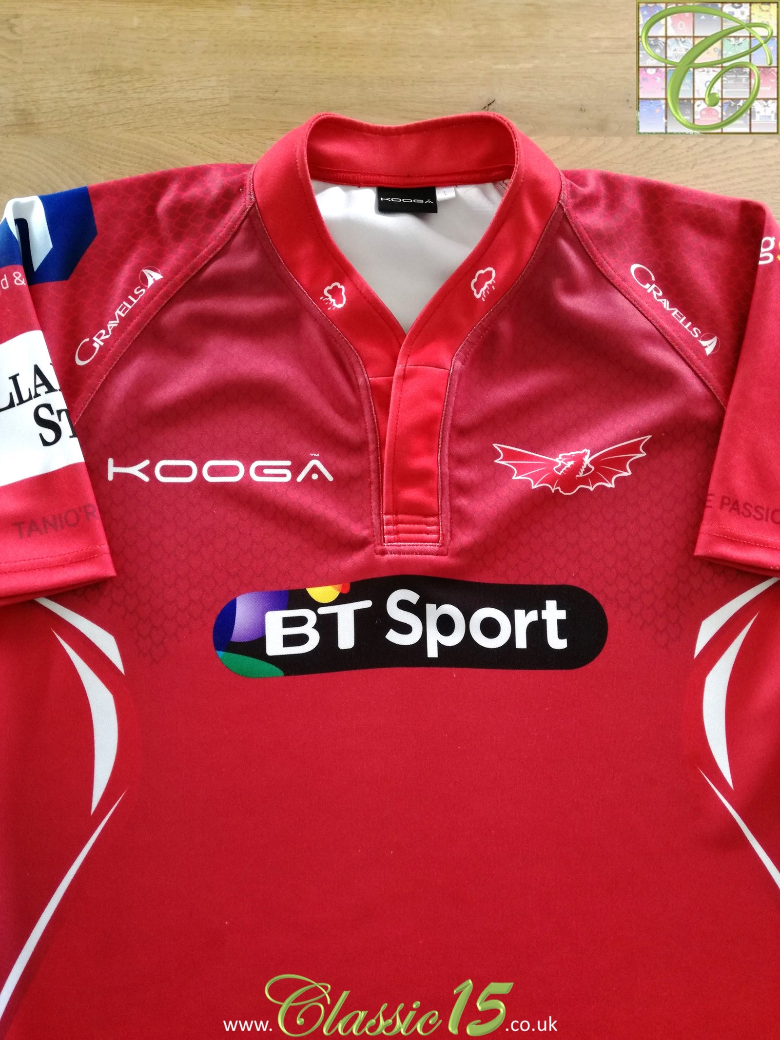 2014/15 Scarlets Home Rugby Shirt