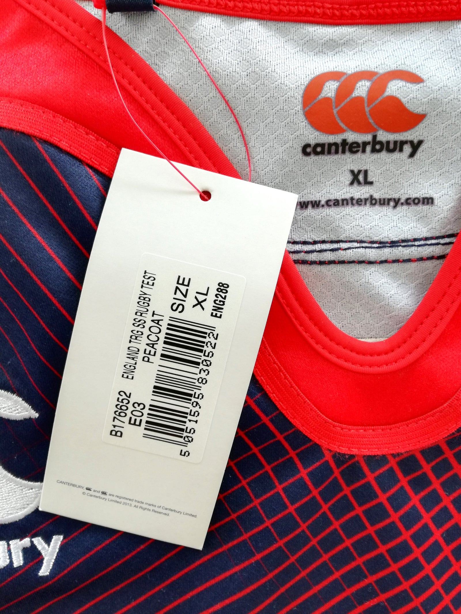 2015/16 England Player Issue Rugby Training Shirt (XL) *BNWT*