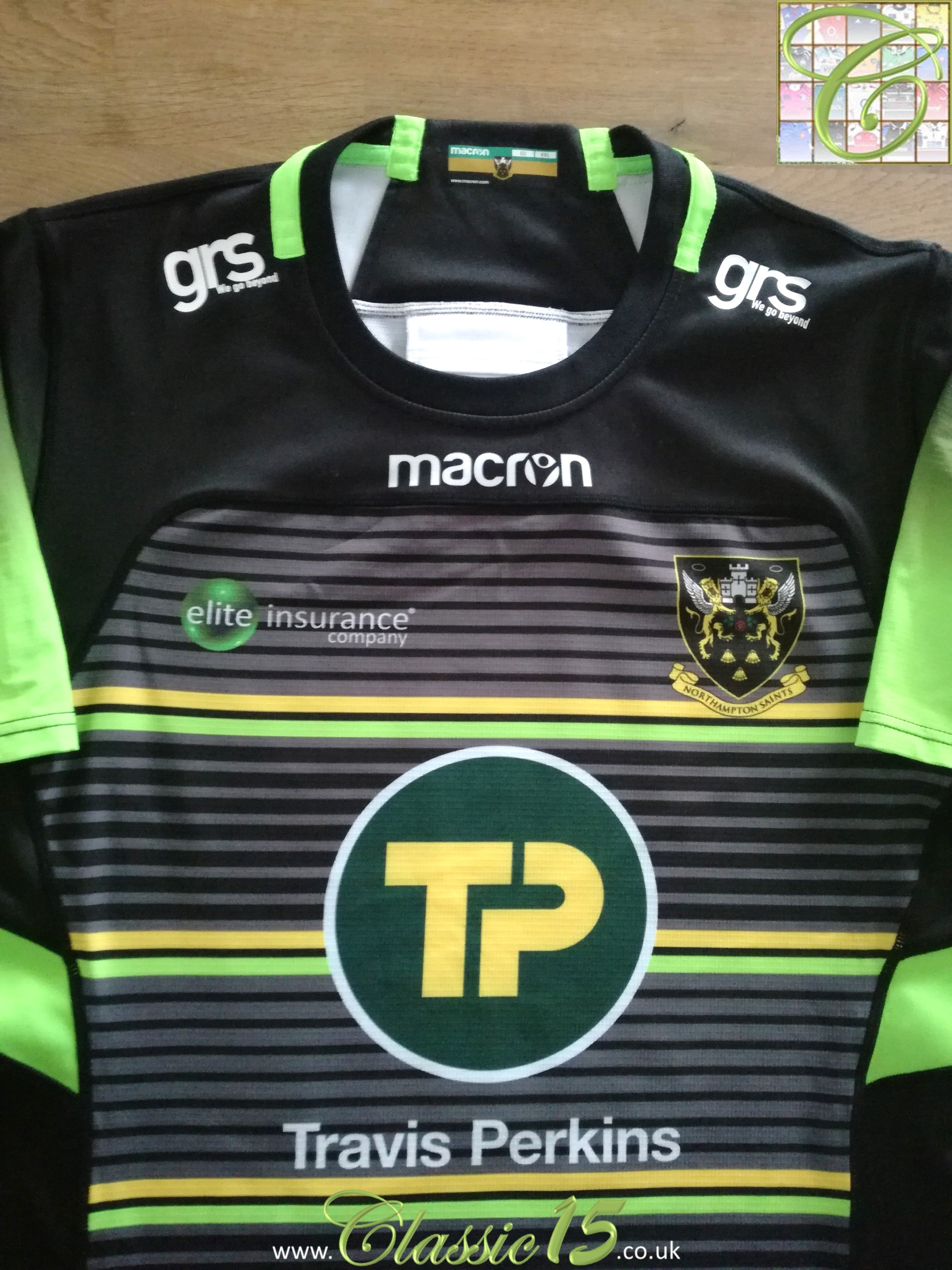 2017/18 Northampton Saints European Player Issue Rugby Shirt