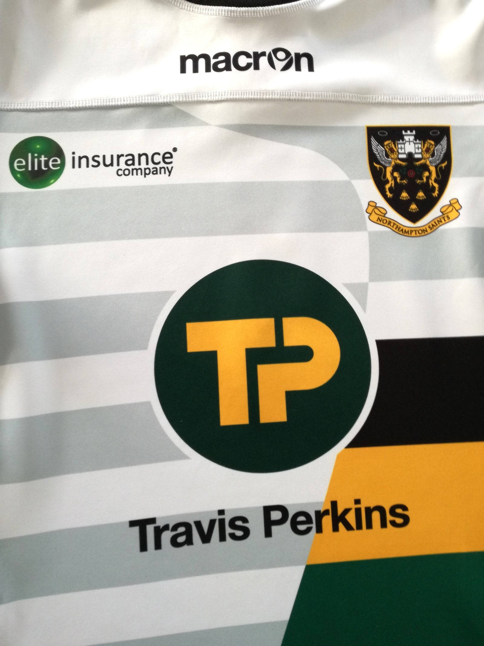2016/17 Northampton Saints Away Premiership Player Spec Rugby Shirt (4XL)