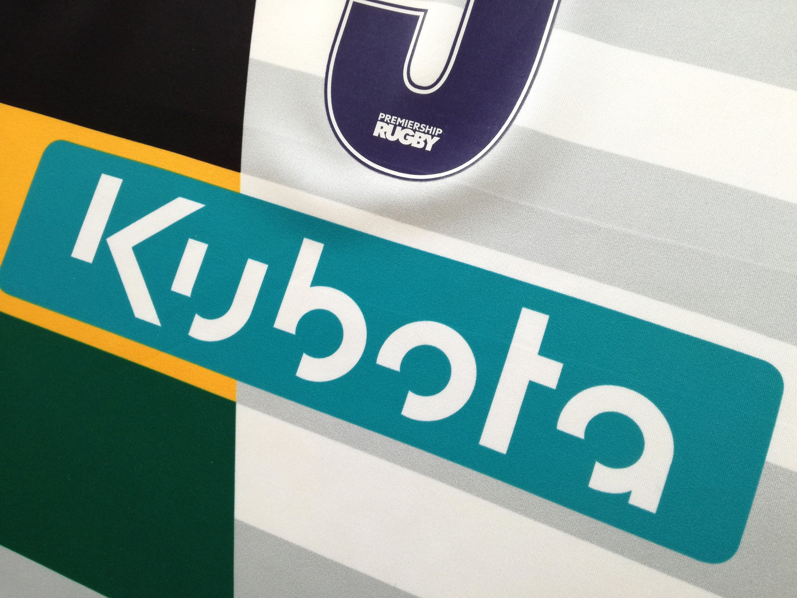 2016/17 Northampton Saints Match Worn Away Premiership Rugby Shirt Ribbans #5 (3XL)